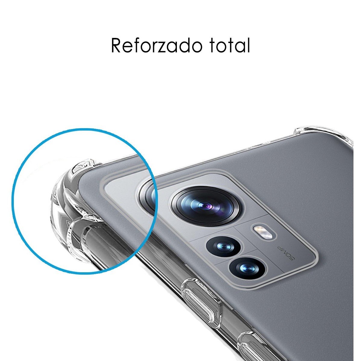 Funda Silicona Antigolpes Transparente para Xiaomi 12 Pro 5G