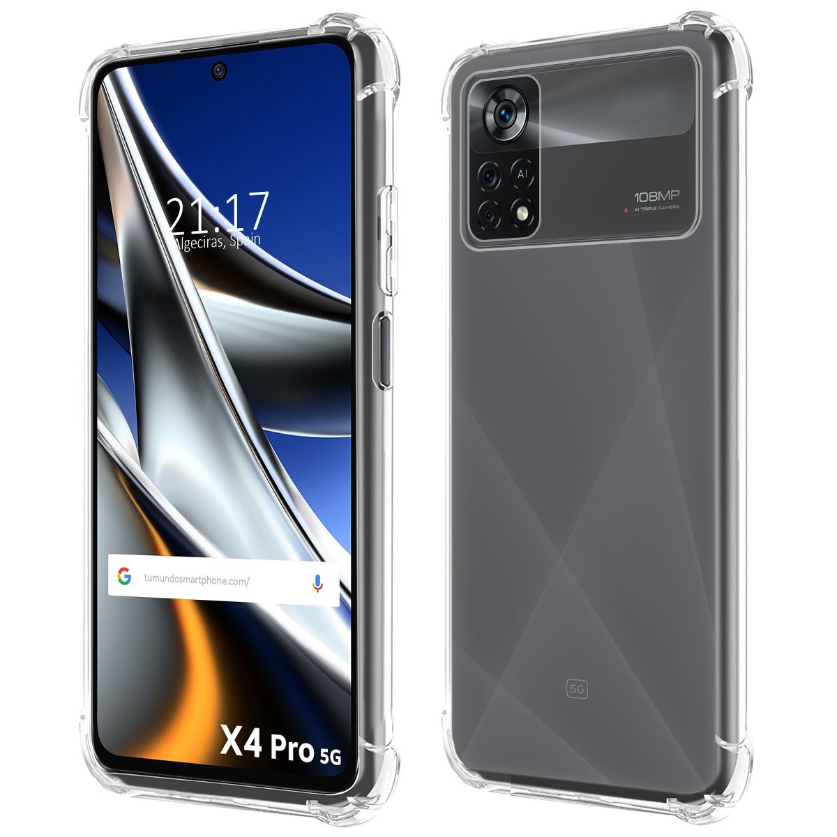 Funda Silicona Antigolpes Transparente para Xiaomi POCO X4 Pro 5G
