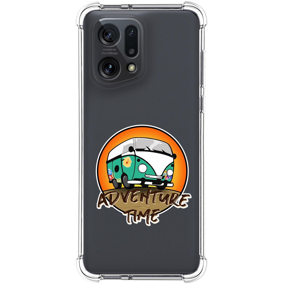 Funda Silicona Antigolpes para Oppo Find X5 5G diseño Adventure Time Dibujos