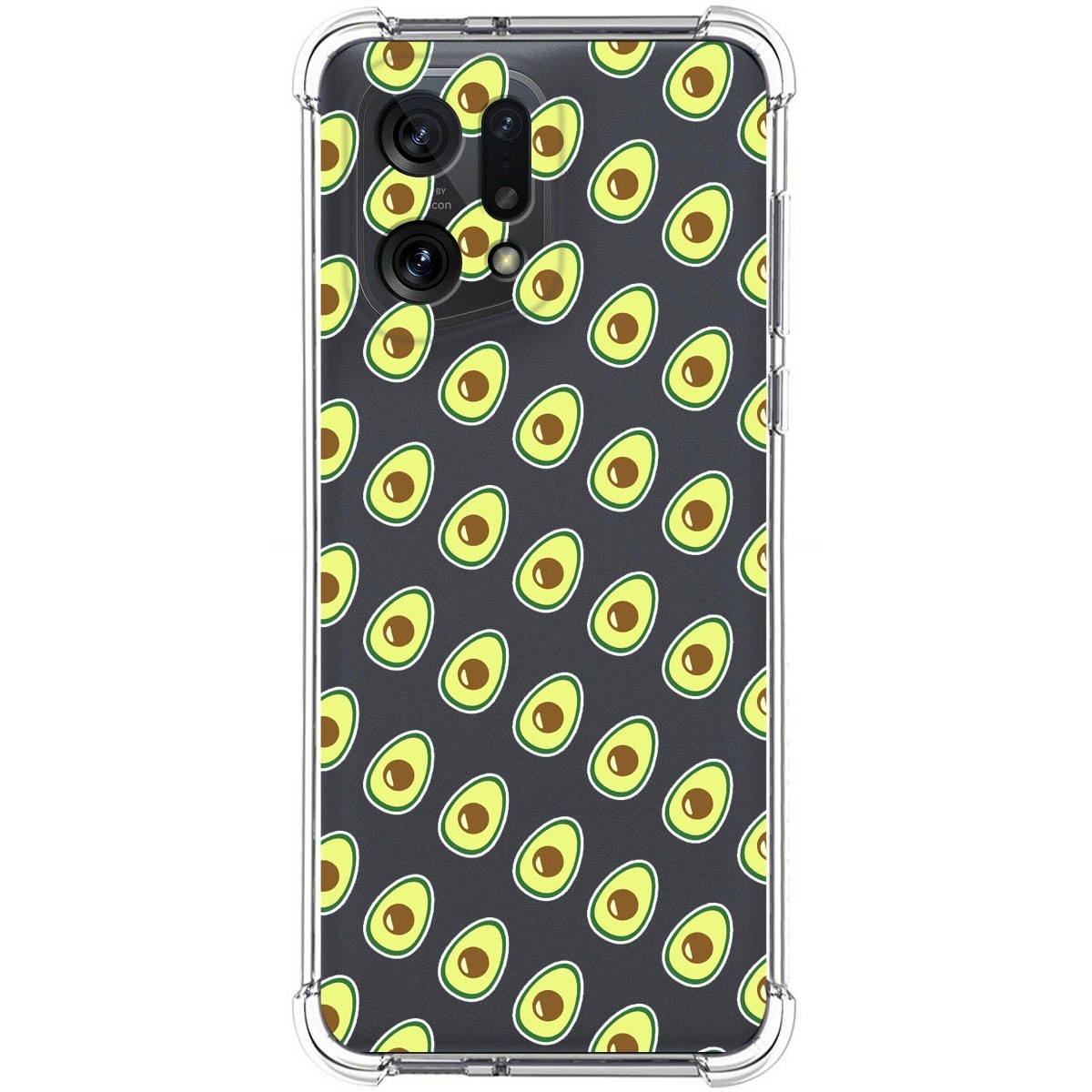 Funda Silicona Antigolpes para Oppo Find X5 5G diseño Aguacate Dibujos