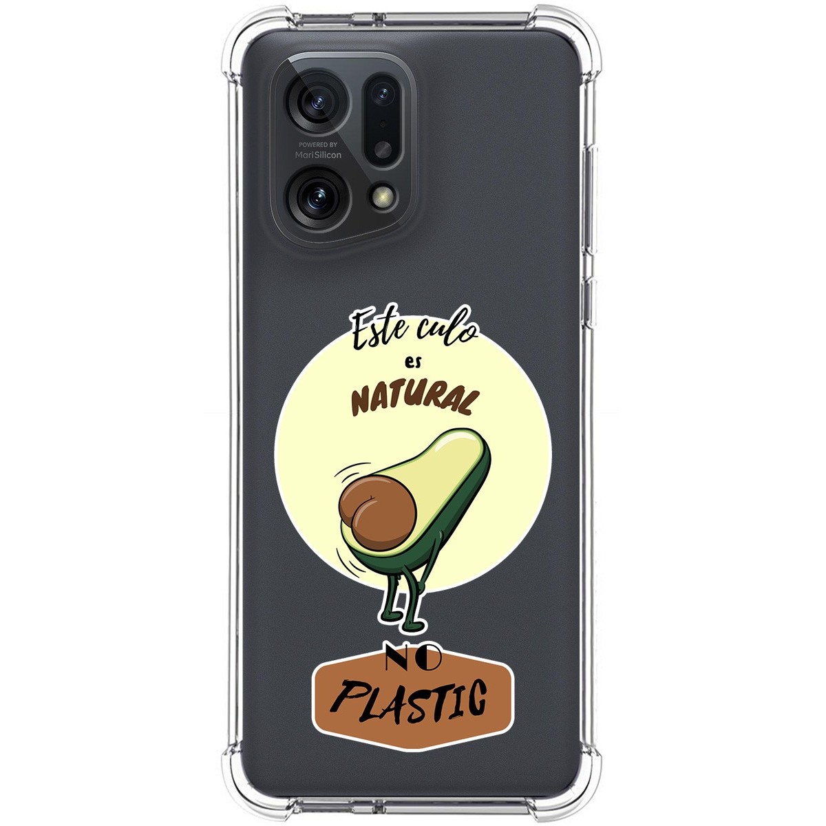 Funda Silicona Antigolpes para Oppo Find X5 5G diseño Culo Natural Dibujos