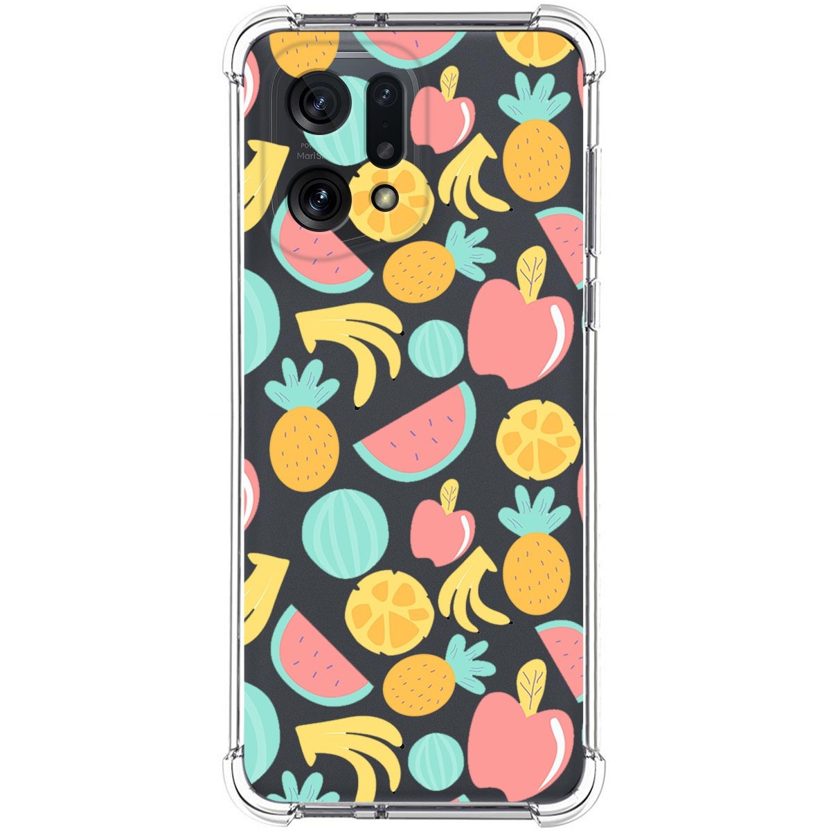 Funda Silicona Antigolpes para Oppo Find X5 5G diseño Frutas 02 Dibujos