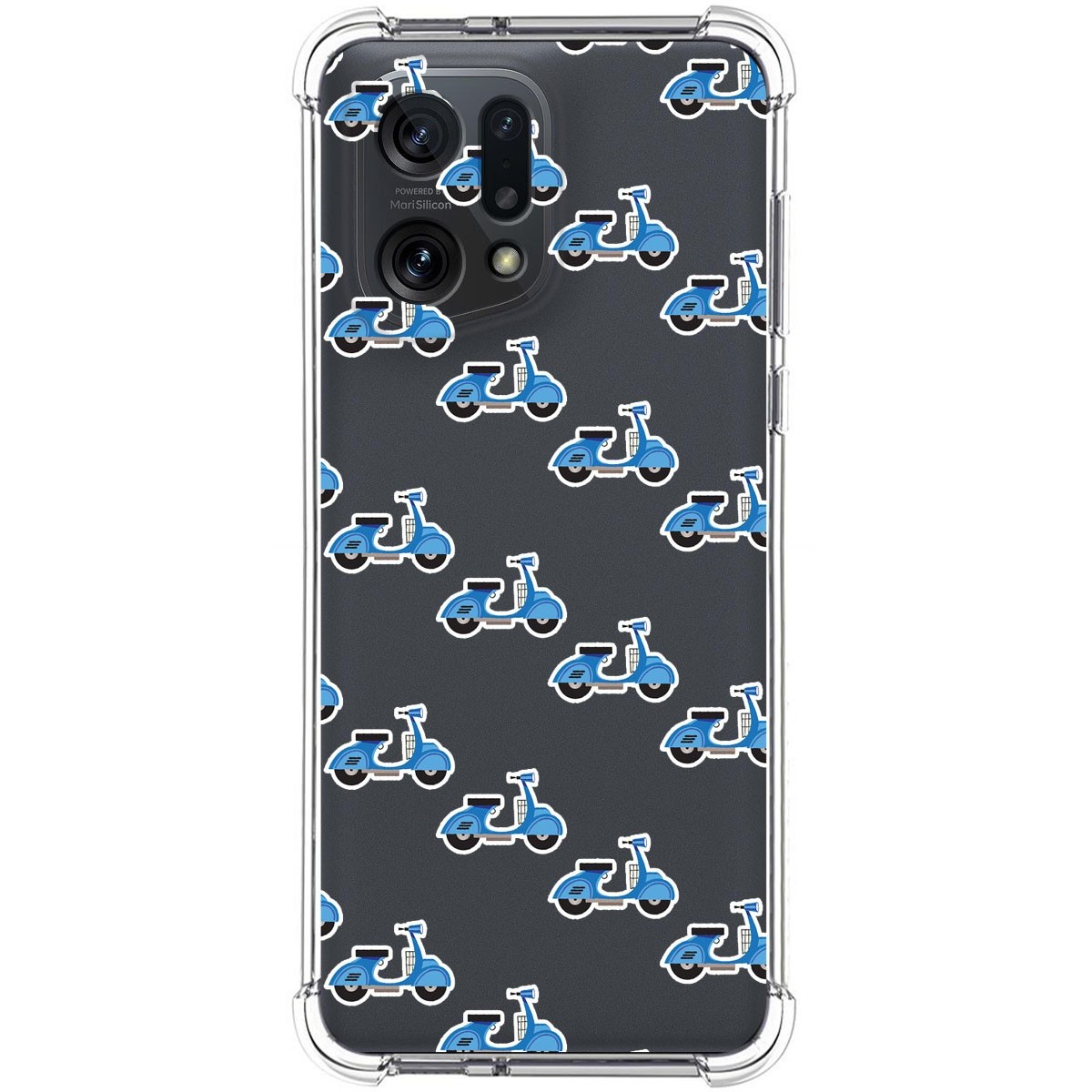 Funda Silicona Antigolpes para Oppo Find X5 5G diseño Scooter Dibujos