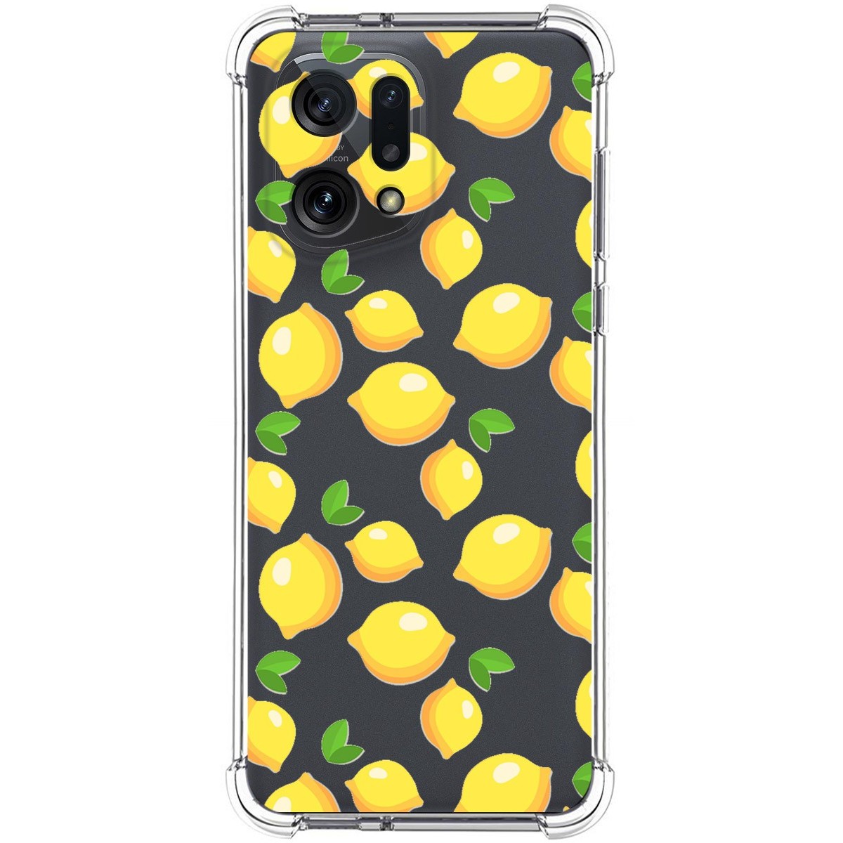 Funda Silicona Antigolpes para Oppo Find X5 5G diseño Limones Dibujos