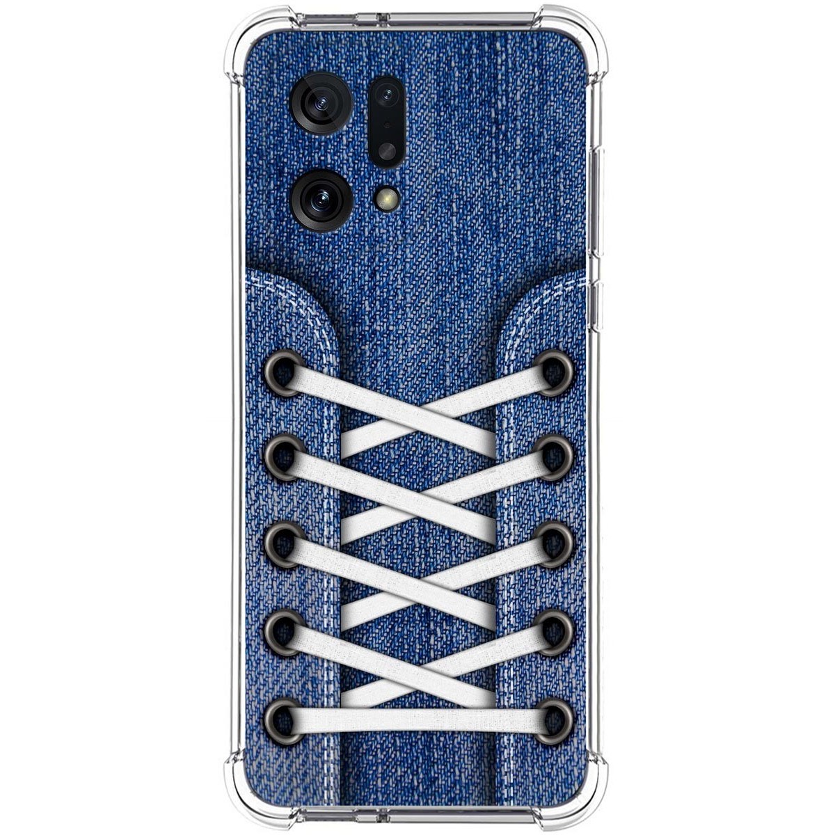 Funda Silicona Antigolpes para Oppo Find X5 5G diseño Zapatillas 01 Dibujos