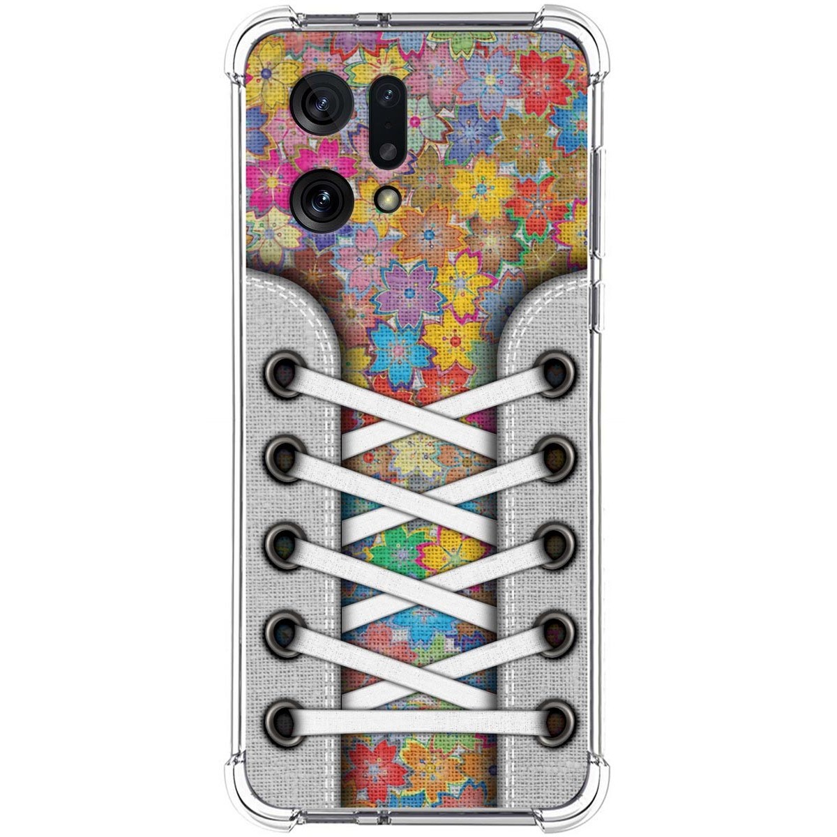 Funda Silicona Antigolpes para Oppo Find X5 5G diseño Zapatillas 05 Dibujos
