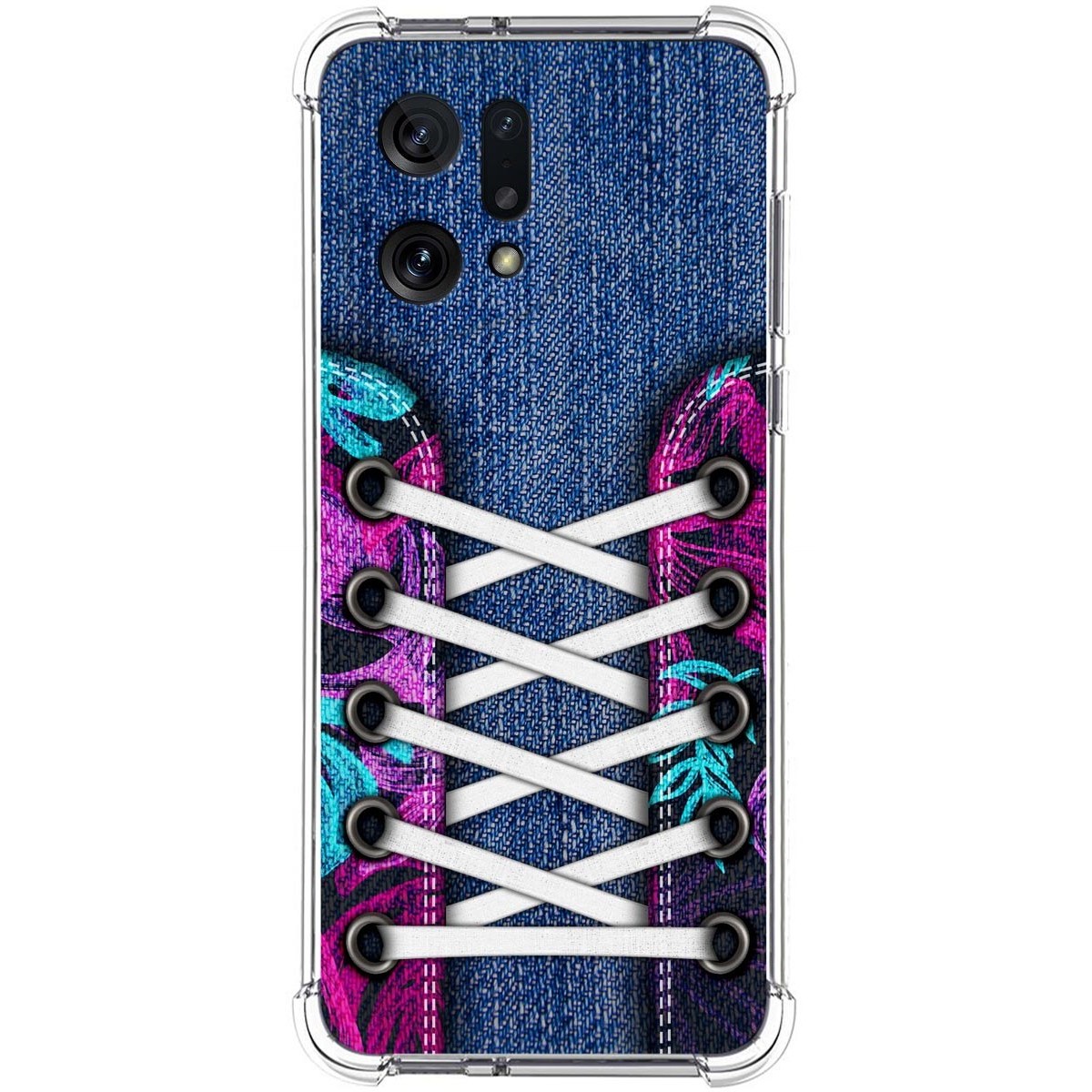 Funda Silicona Antigolpes para Oppo Find X5 5G diseño Zapatillas 06 Dibujos