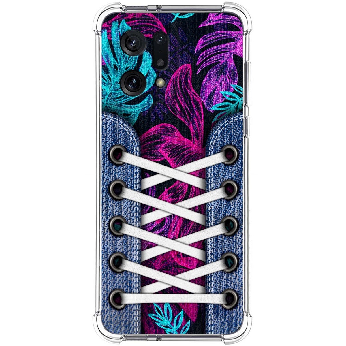Funda Silicona Antigolpes para Oppo Find X5 5G diseño Zapatillas 07 Dibujos