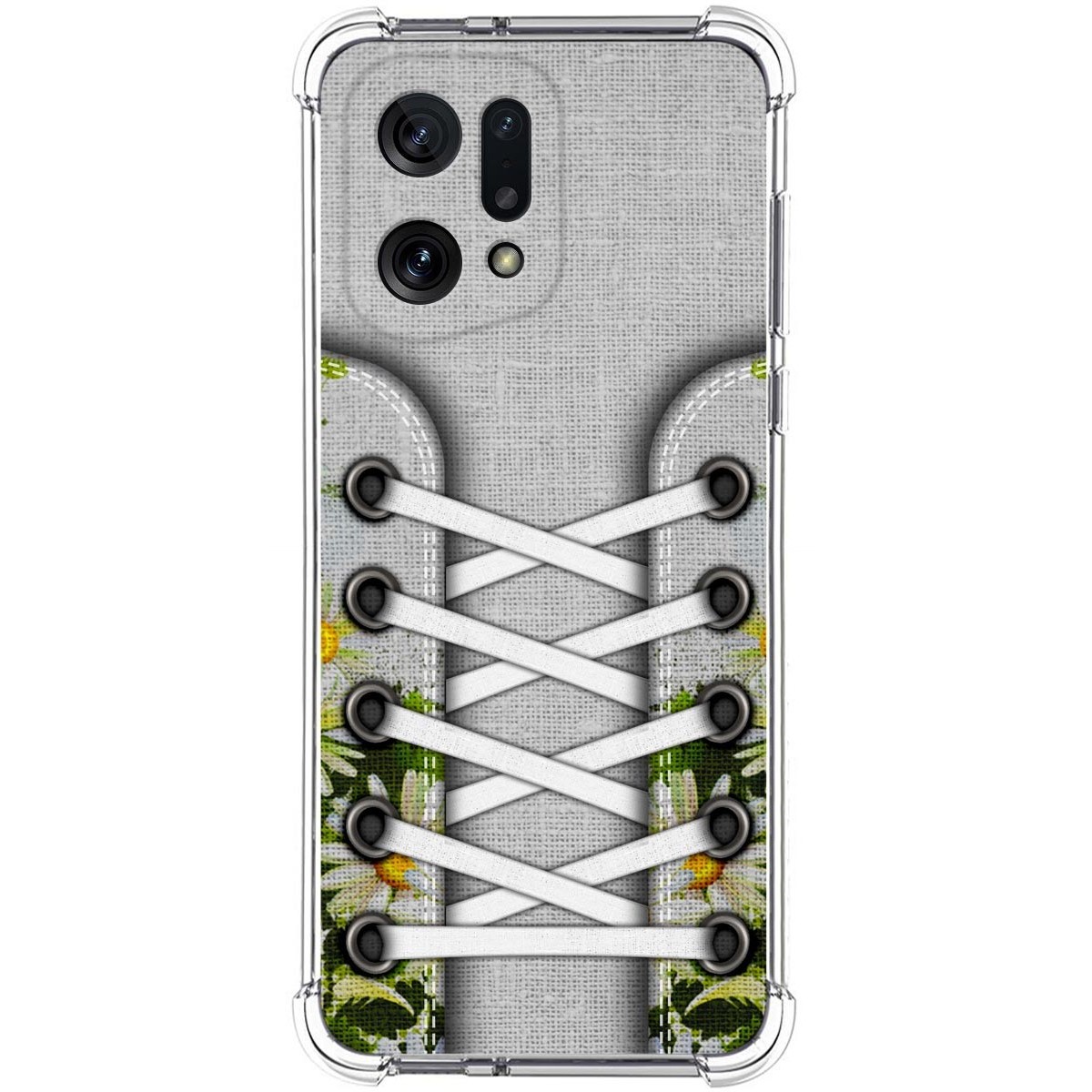 Funda Silicona Antigolpes para Oppo Find X5 5G diseño Zapatillas 08 Dibujos