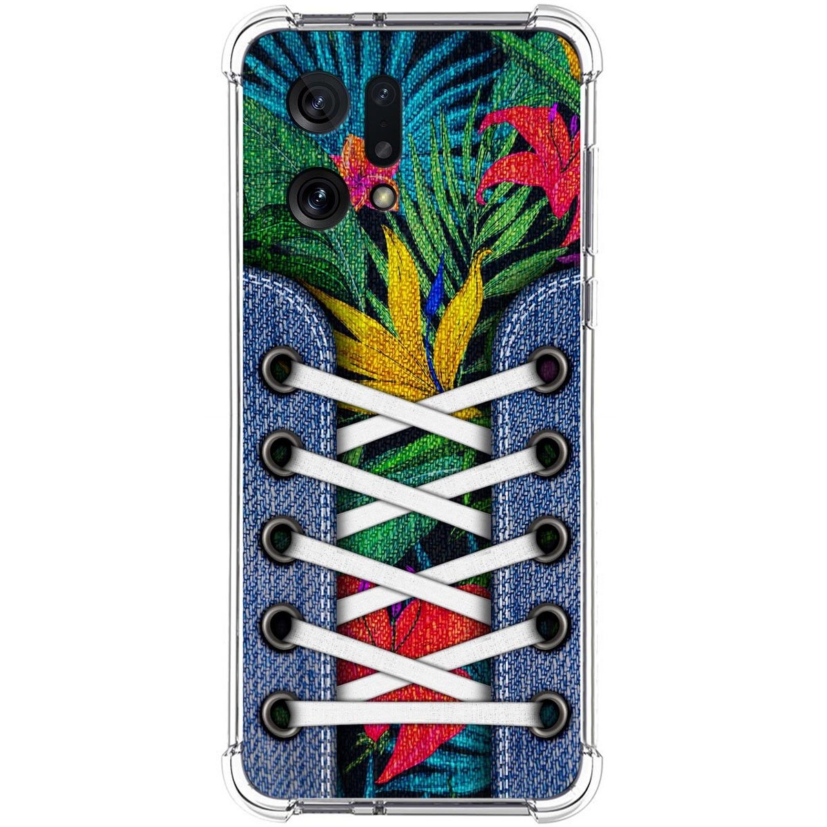 Funda Silicona Antigolpes para Oppo Find X5 5G diseño Zapatillas 12 Dibujos