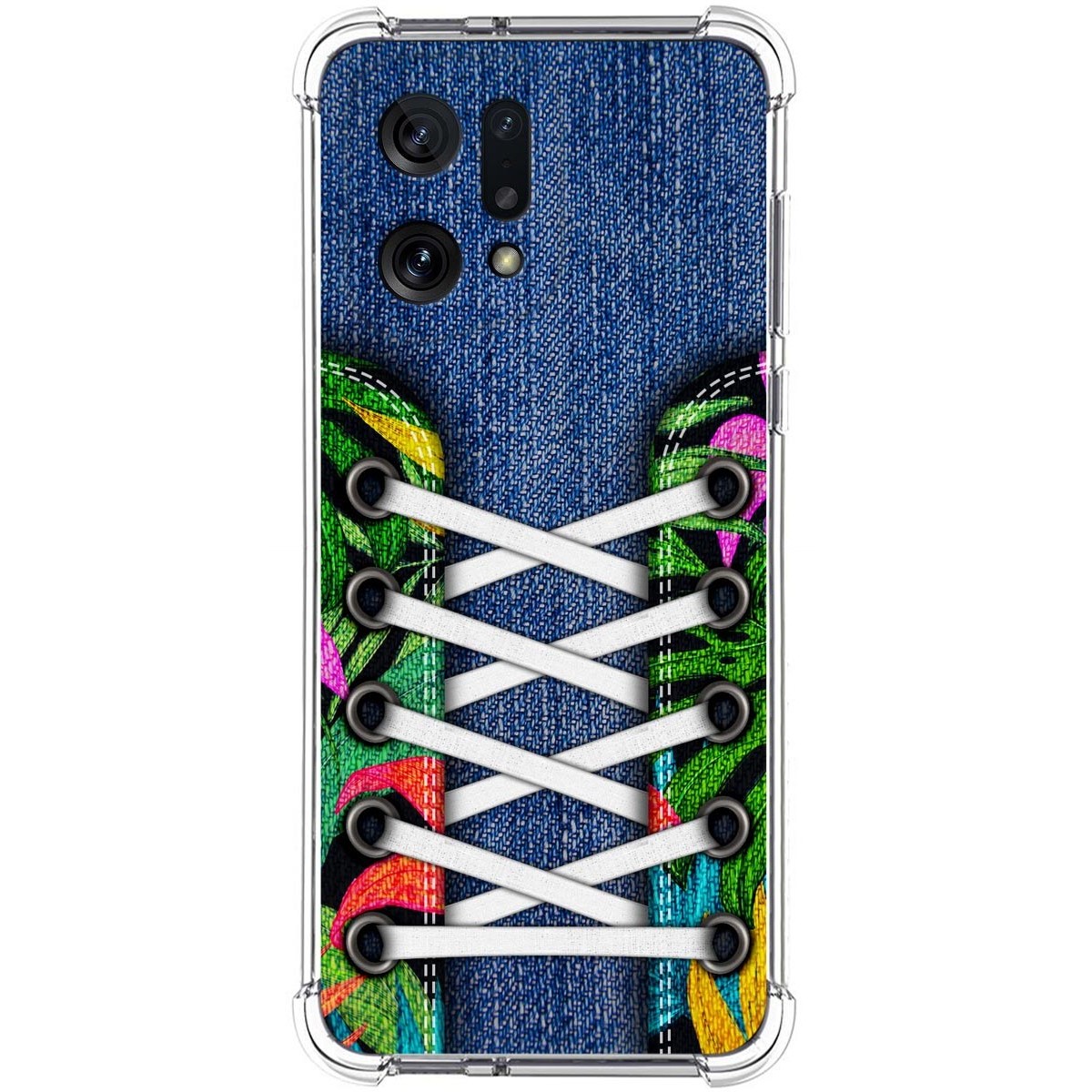 Funda Silicona Antigolpes para Oppo Find X5 5G diseño Zapatillas 13 Dibujos