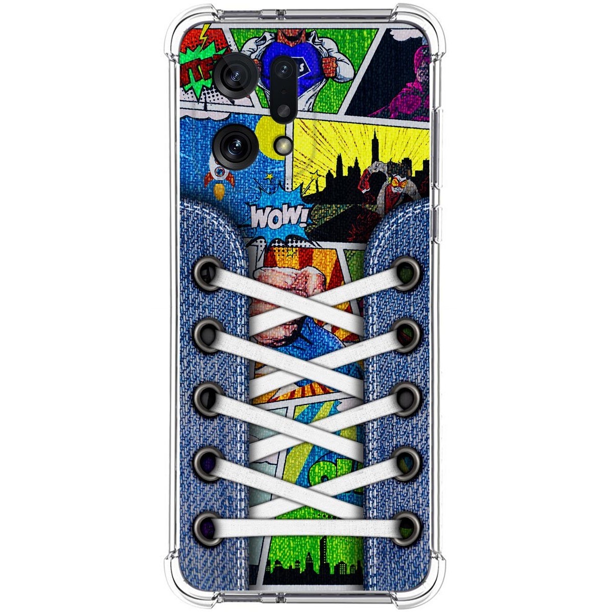 Funda Silicona Antigolpes para Oppo Find X5 5G diseño Zapatillas 14 Dibujos