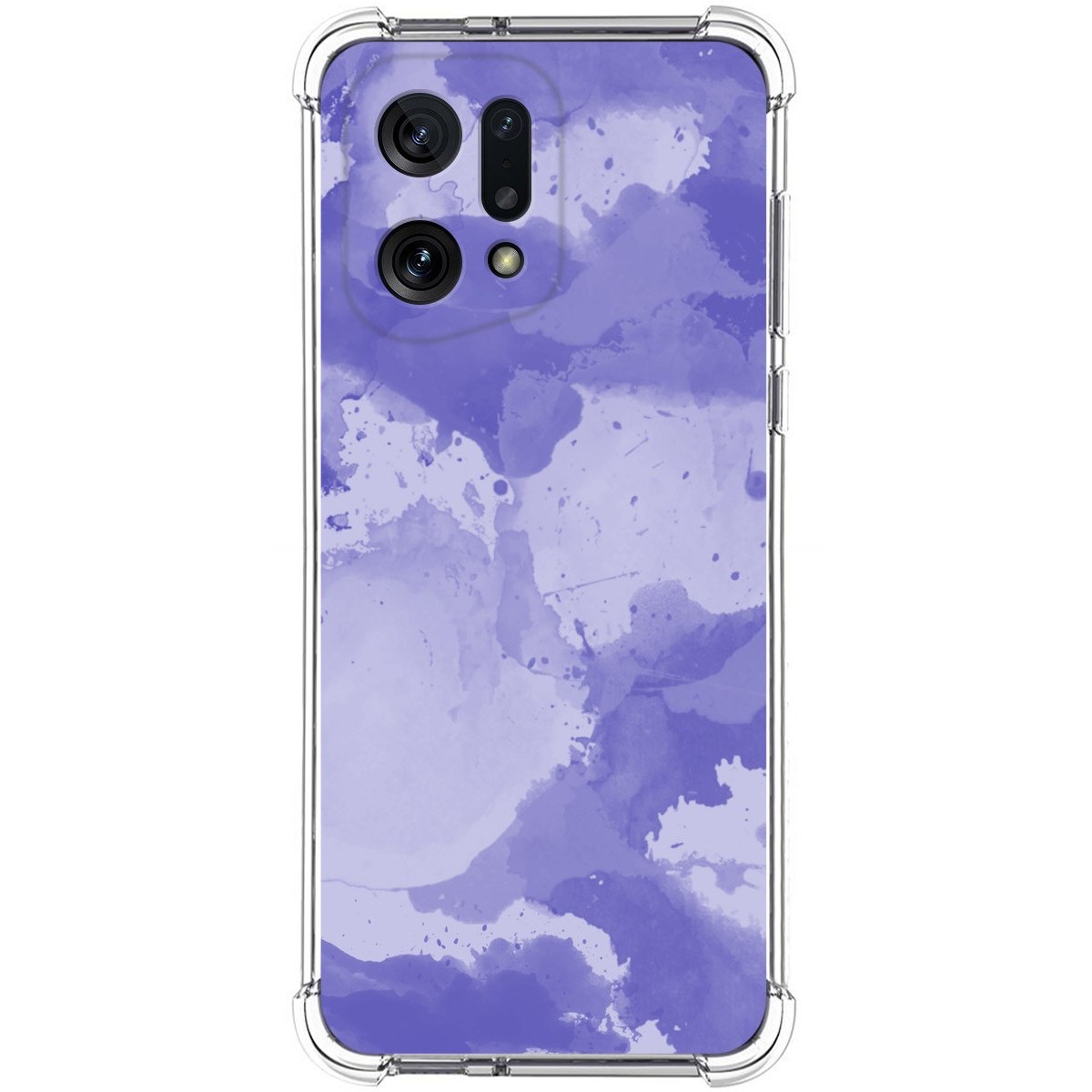 Funda Silicona Antigolpes para Oppo Find X5 5G diseño Acuarela 01 Dibujos