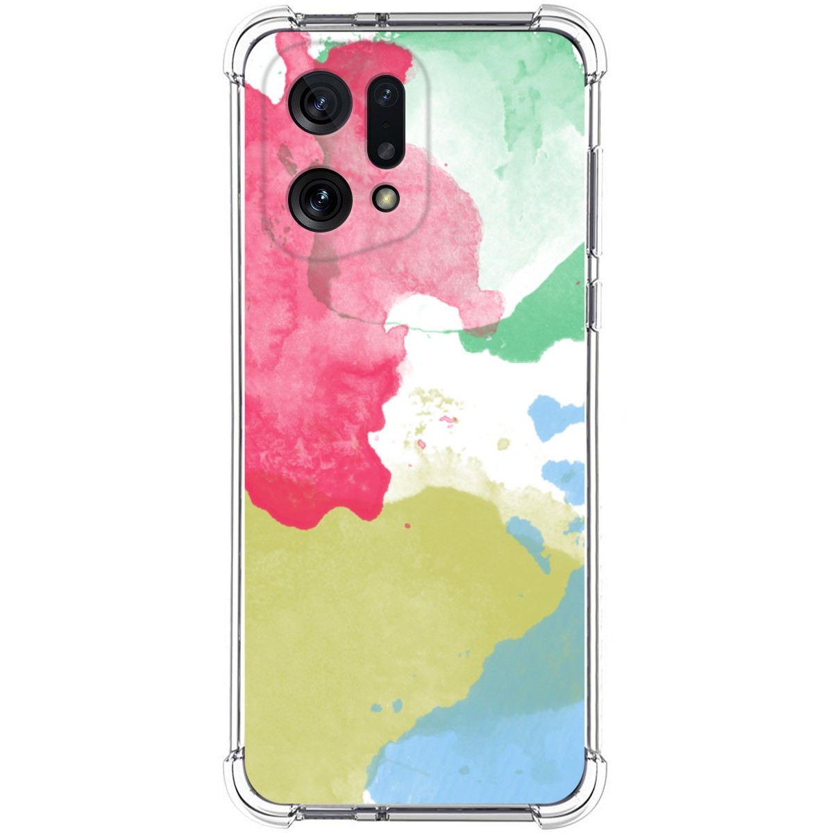 Funda Silicona Antigolpes para Oppo Find X5 5G diseño Acuarela 02 Dibujos
