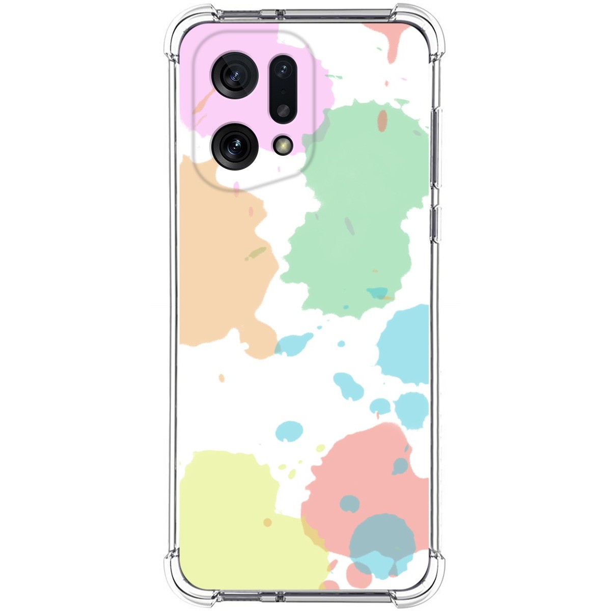 Funda Silicona Antigolpes para Oppo Find X5 5G diseño Acuarela 05 Dibujos