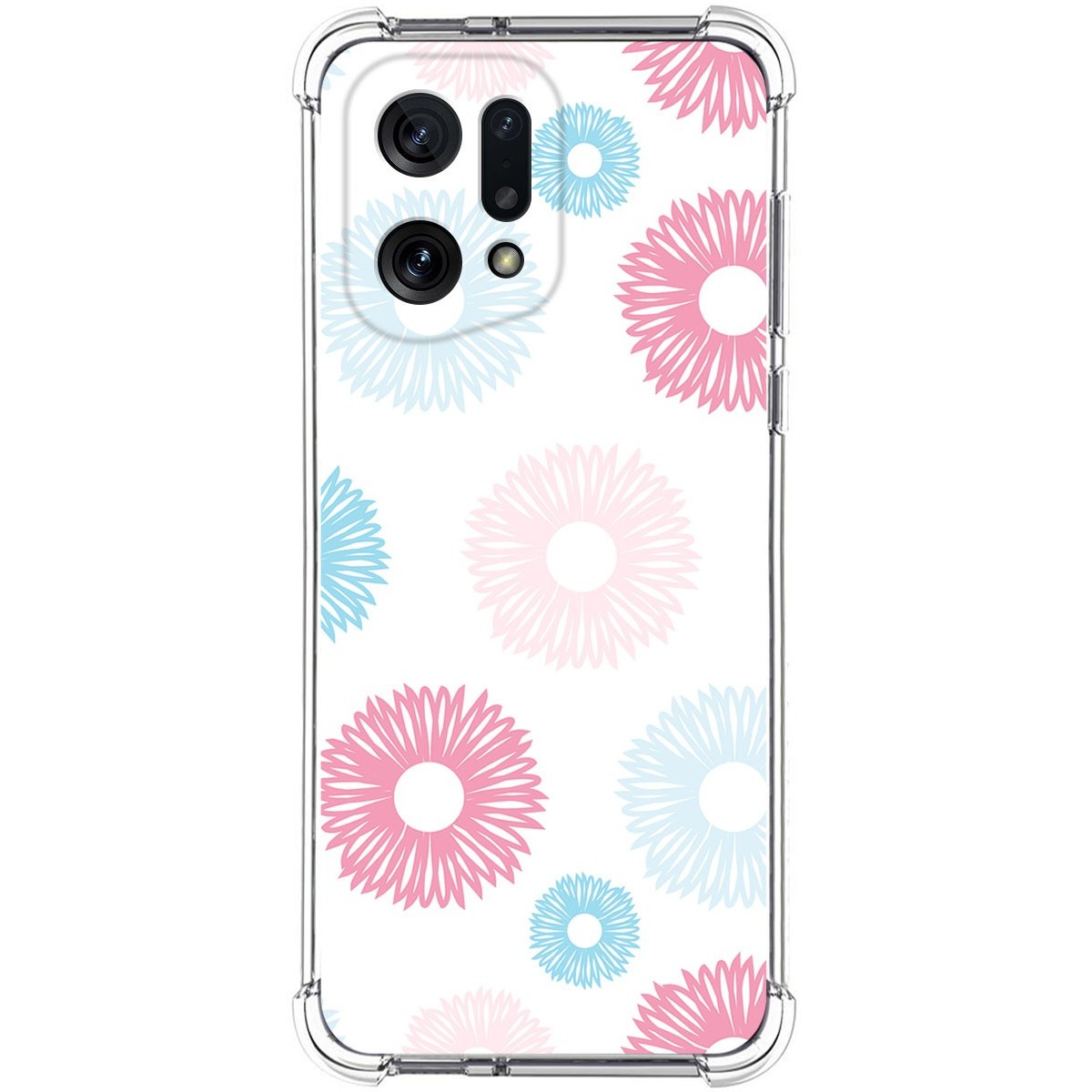 Funda Silicona Antigolpes para Oppo Find X5 5G diseño Flores 06 Dibujos