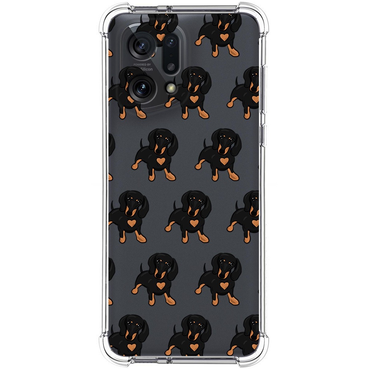 Funda Silicona Antigolpes para Oppo Find X5 5G diseño Perros 10 Dibujos