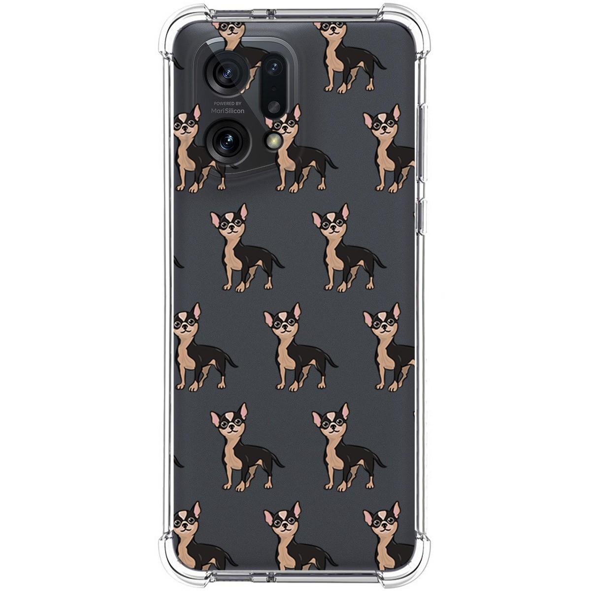 Funda Silicona Antigolpes para Oppo Find X5 5G diseño Perros 11 Dibujos