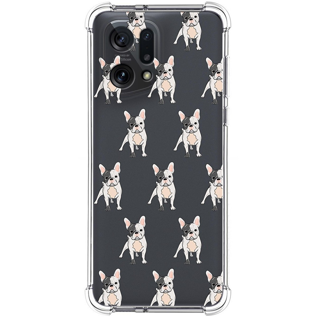Funda Silicona Antigolpes para Oppo Find X5 5G diseño Perros 12 Dibujos