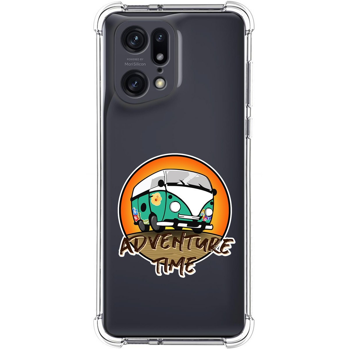 Funda Silicona Antigolpes para Oppo Find X5 Pro 5G diseño Adventure Time Dibujos