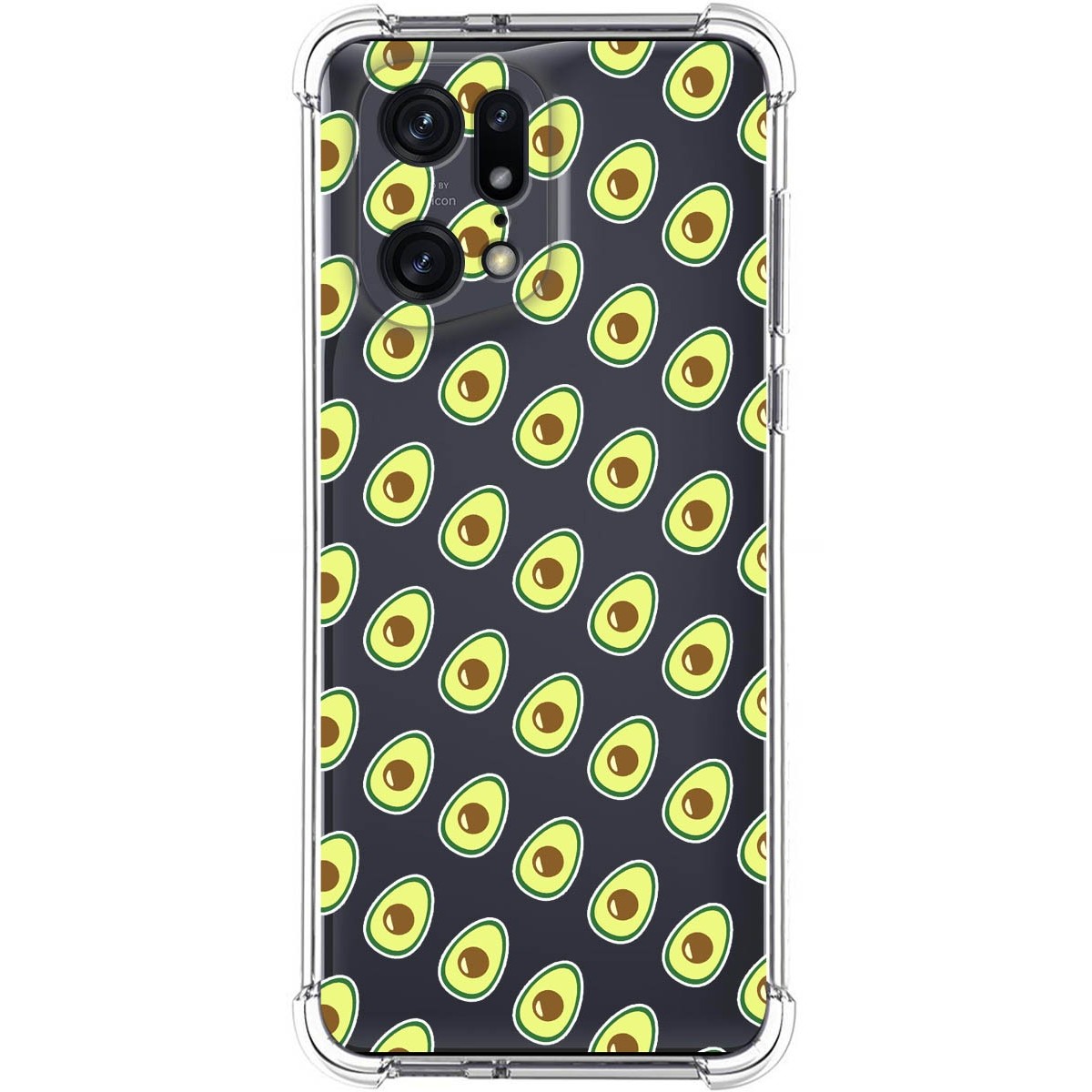 Funda Silicona Antigolpes para Oppo Find X5 Pro 5G diseño Aguacate Dibujos