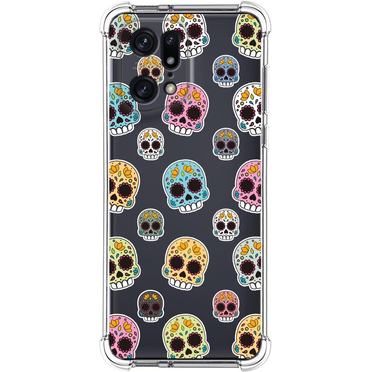 Funda Silicona Antigolpes para Oppo Find X5 Pro 5G diseño Catrina Dibujos