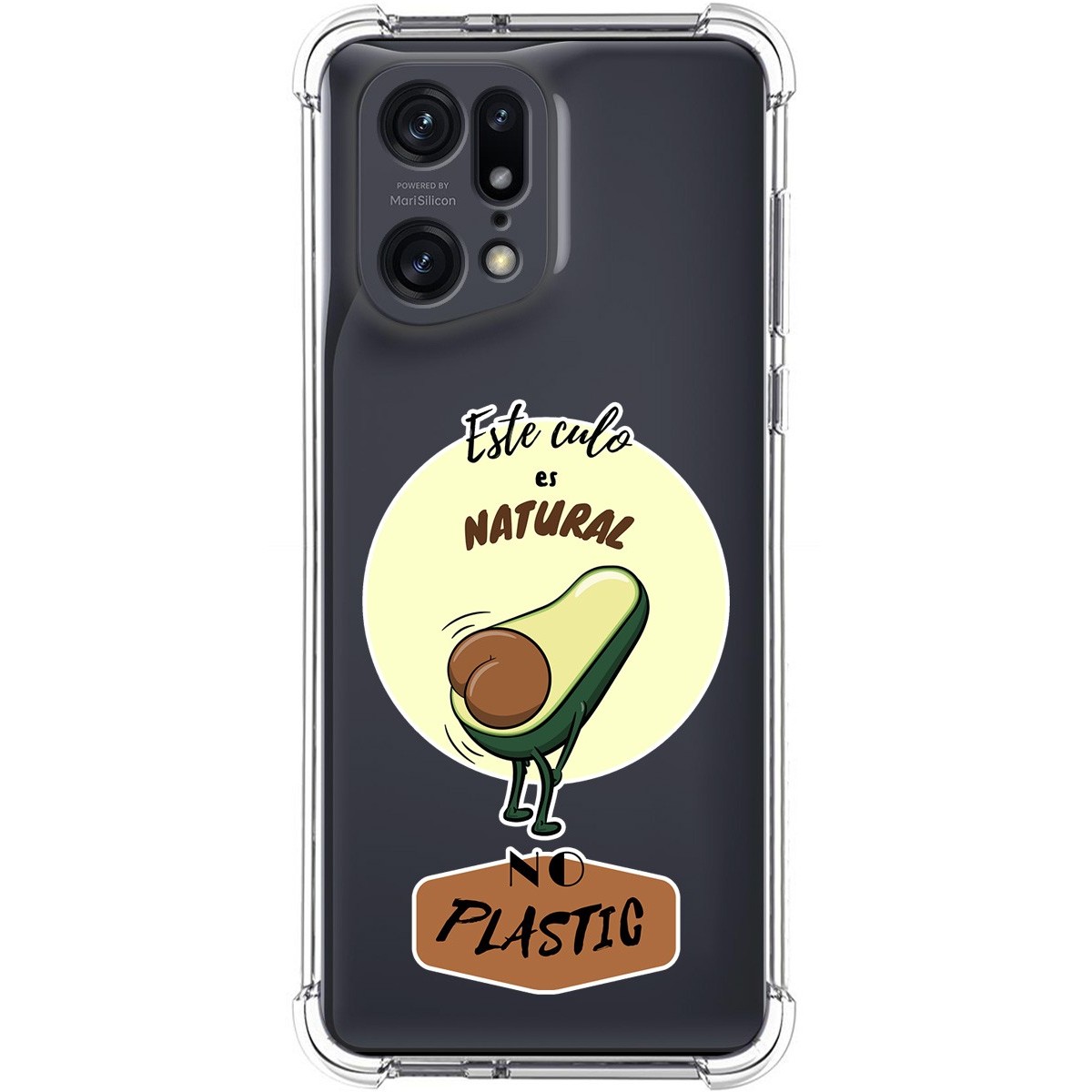 Funda Silicona Antigolpes para Oppo Find X5 Pro 5G diseño Culo Natural Dibujos