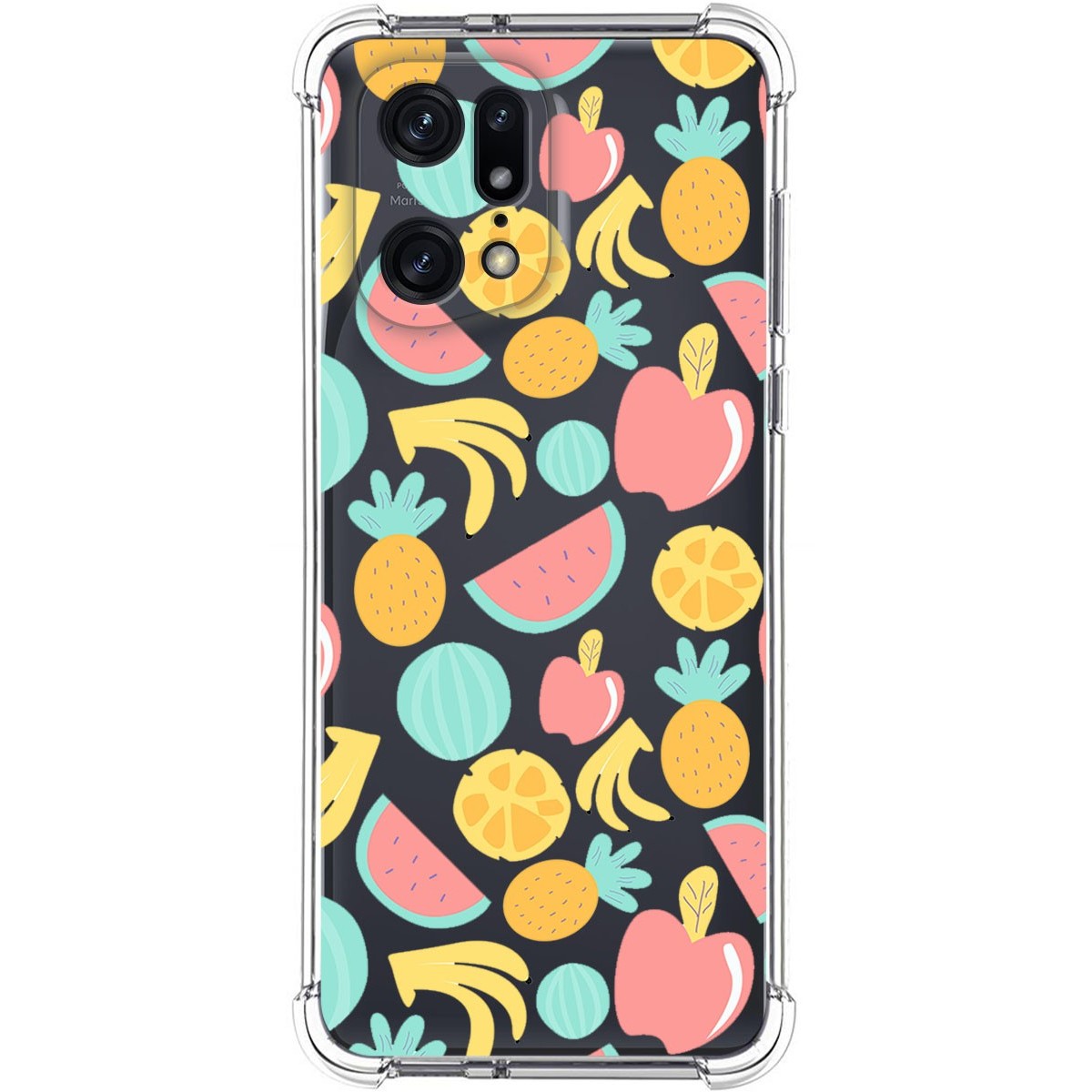 Funda Silicona Antigolpes para Oppo Find X5 Pro 5G diseño Frutas 02 Dibujos
