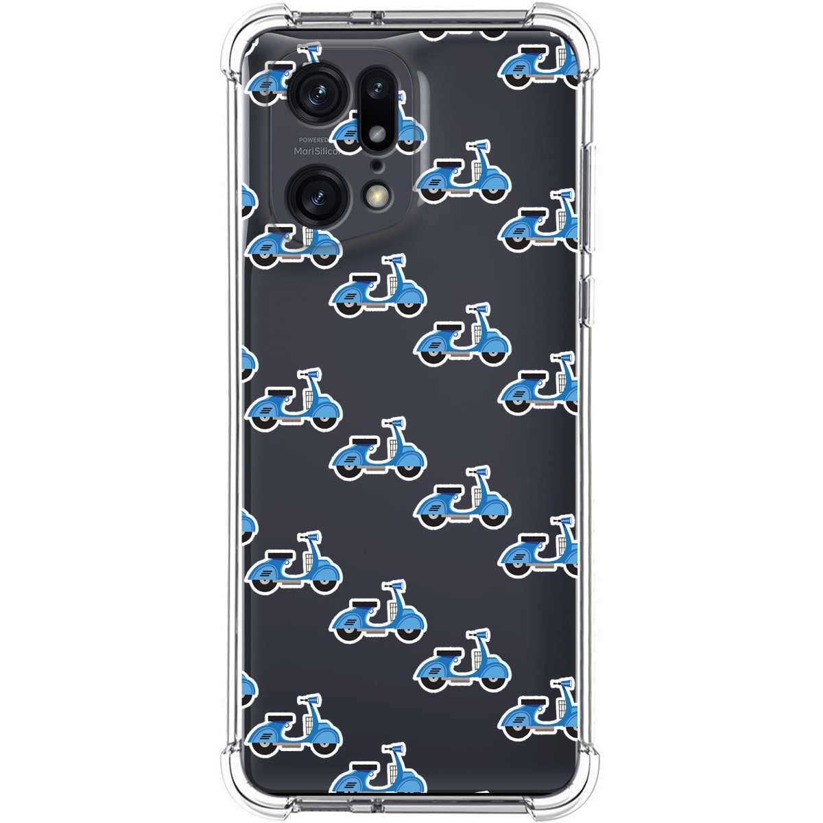 Funda Silicona Antigolpes para Oppo Find X5 Pro 5G diseño Scooter Dibujos