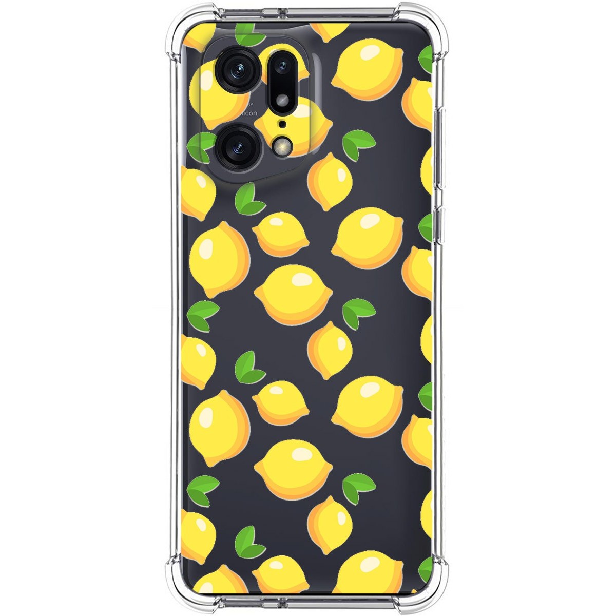 Funda Silicona Antigolpes para Oppo Find X5 Pro 5G diseño Limones Dibujos