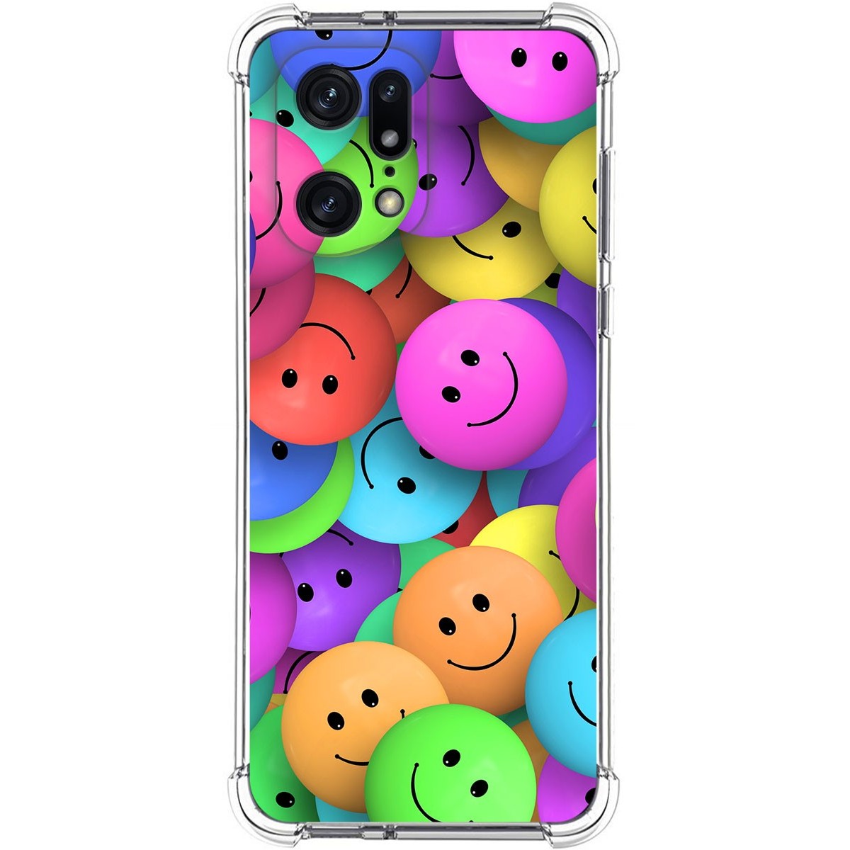 Funda Silicona Antigolpes para Oppo Find X5 Pro 5G diseño Smile Dibujos