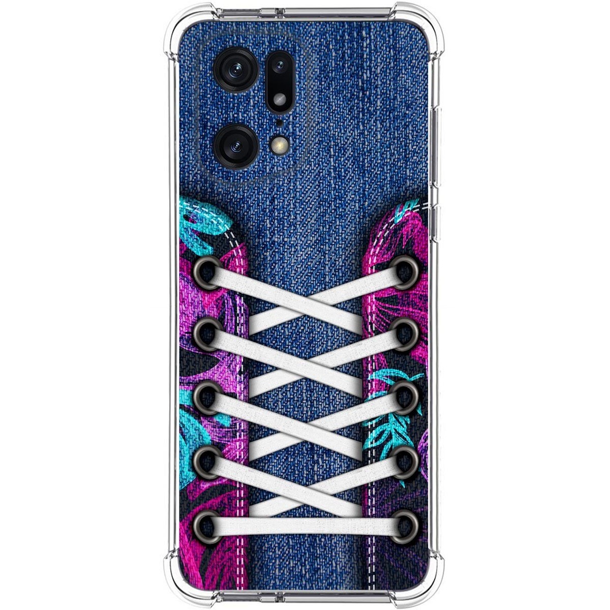 Funda Silicona Antigolpes para Oppo Find X5 Pro 5G diseño Zapatillas 06 Dibujos