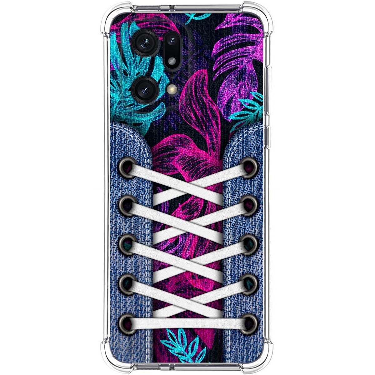 Funda Silicona Antigolpes para Oppo Find X5 Pro 5G diseño Zapatillas 07 Dibujos