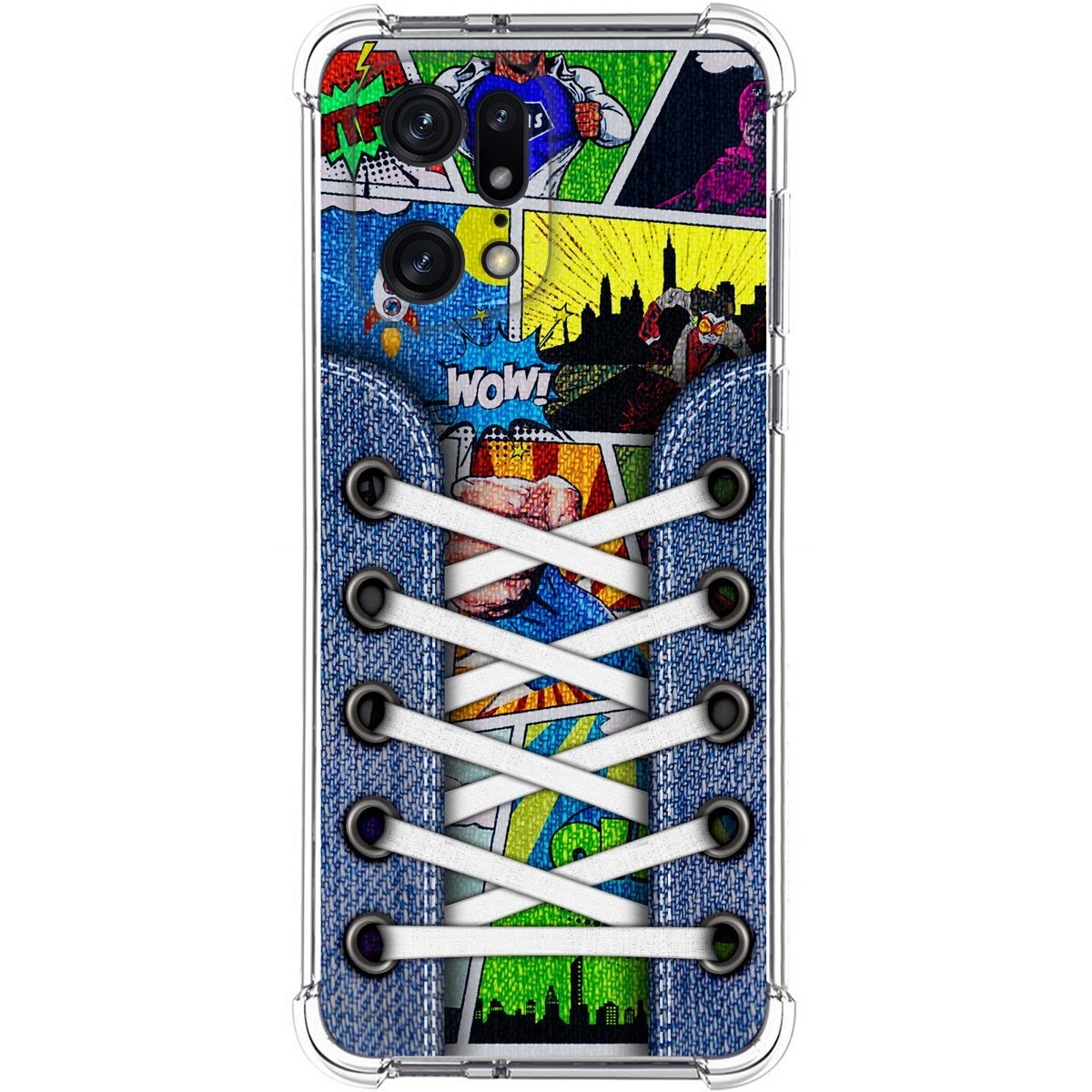 Funda Silicona Antigolpes para Oppo Find X5 Pro 5G diseño Zapatillas 14 Dibujos