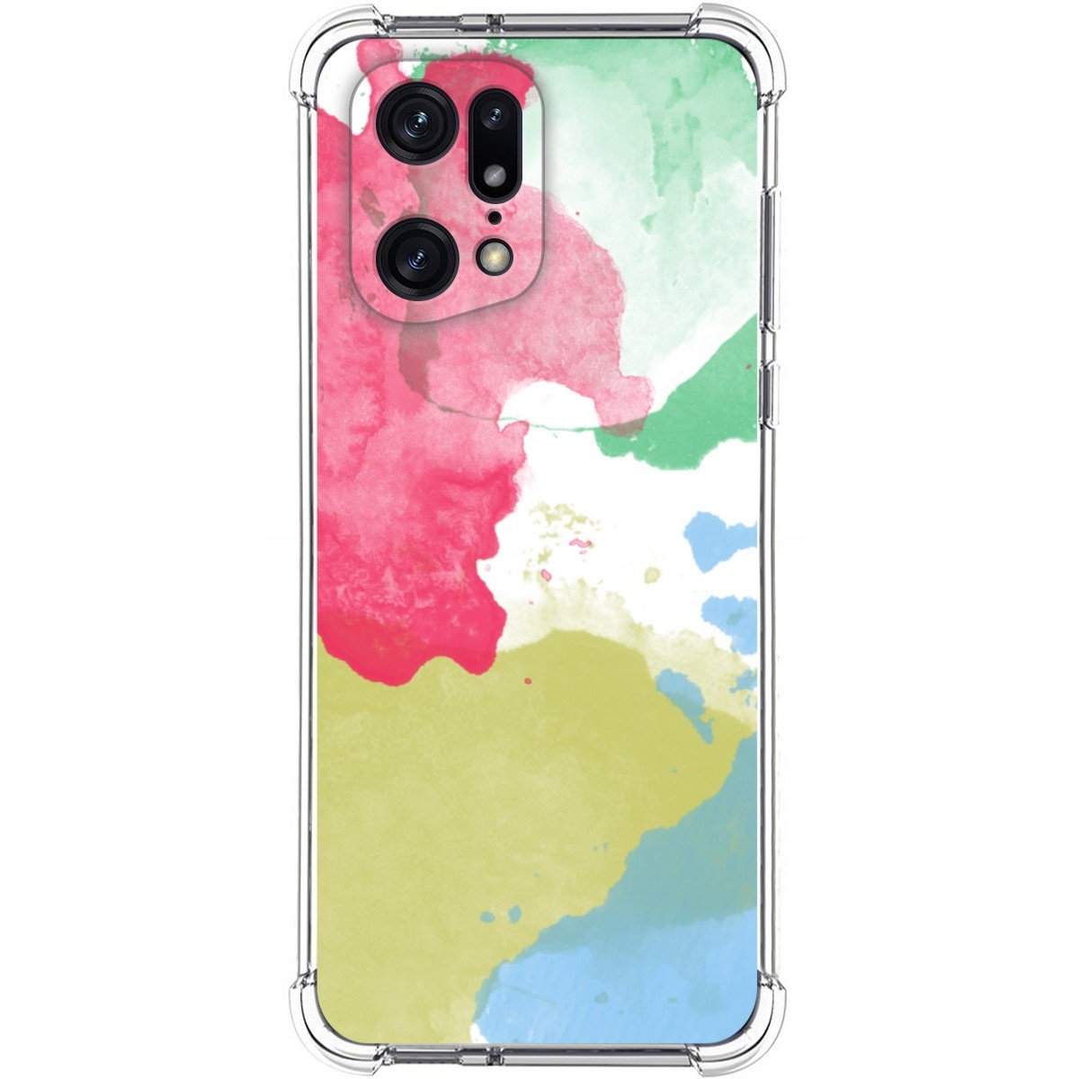 Funda Silicona Antigolpes para Oppo Find X5 Pro 5G diseño Acuarela 02 Dibujos