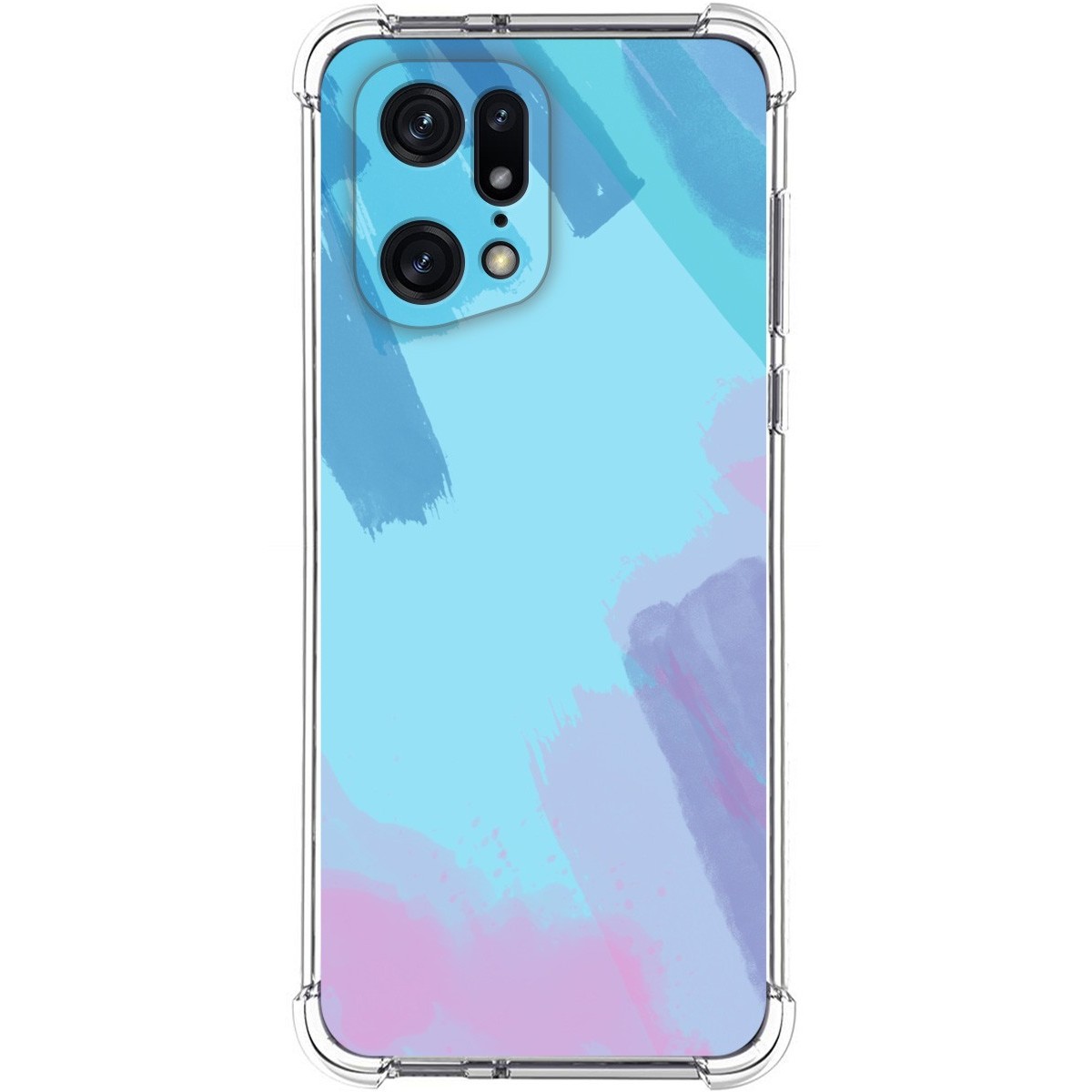 Funda Silicona Antigolpes para Oppo Find X5 Pro 5G diseño Acuarela 10 Dibujos