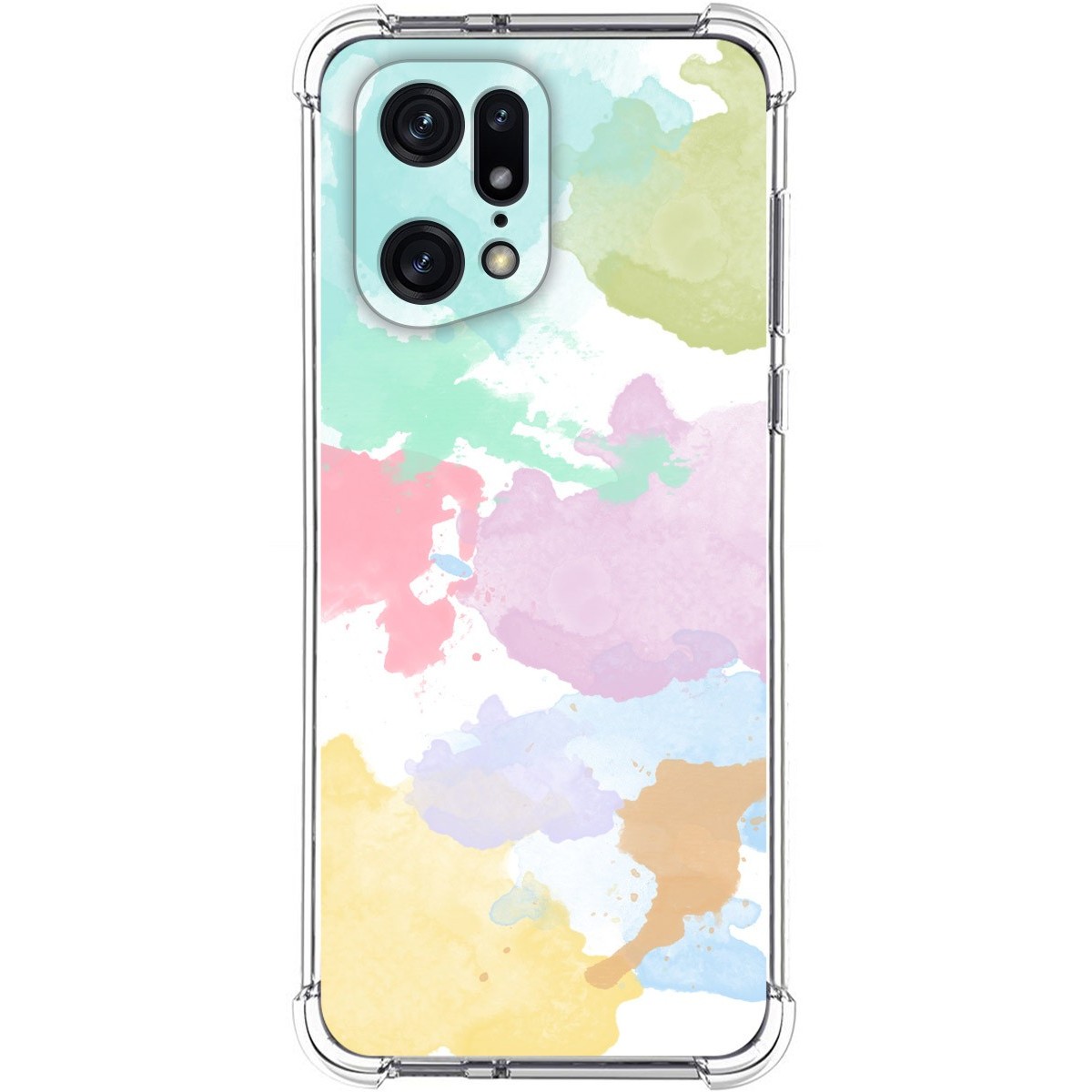 Funda Silicona Antigolpes para Oppo Find X5 Pro 5G diseño Acuarela 11 Dibujos
