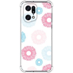 Funda Silicona Antigolpes para Oppo Find X5 Pro 5G diseño Flores 06 Dibujos