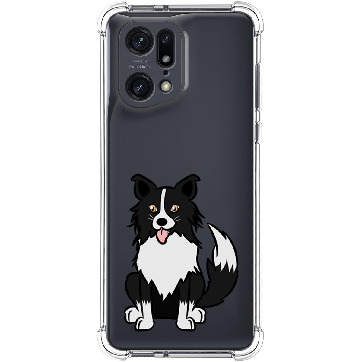 Funda Silicona Antigolpes para Oppo Find X5 Pro 5G diseño Perros 01 Dibujos