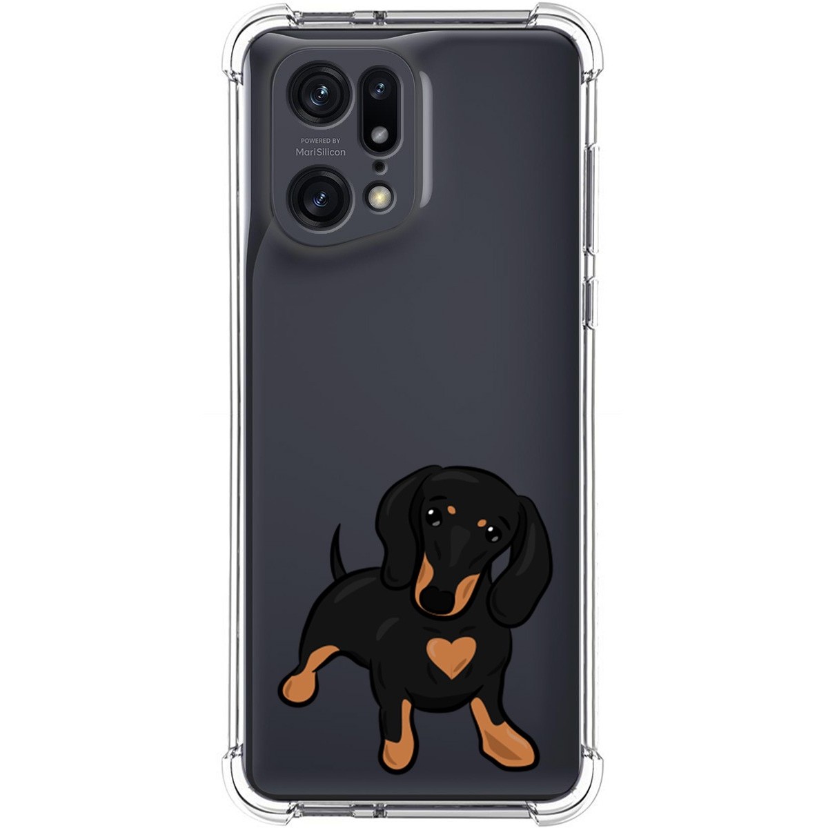 Funda Silicona Antigolpes para Oppo Find X5 Pro 5G diseño Perros 04 Dibujos