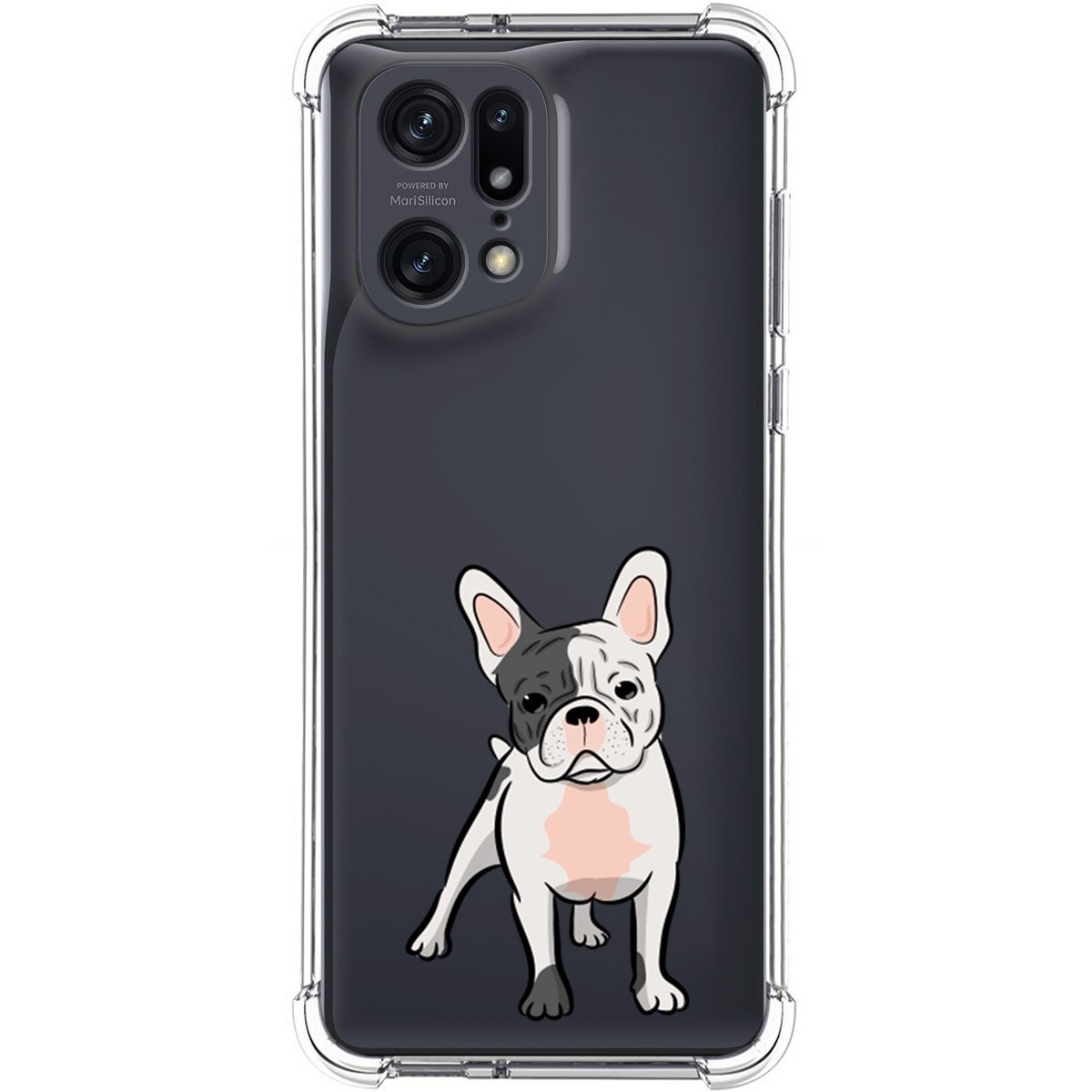 Funda Silicona Antigolpes para Oppo Find X5 Pro 5G diseño Perros 06 Dibujos