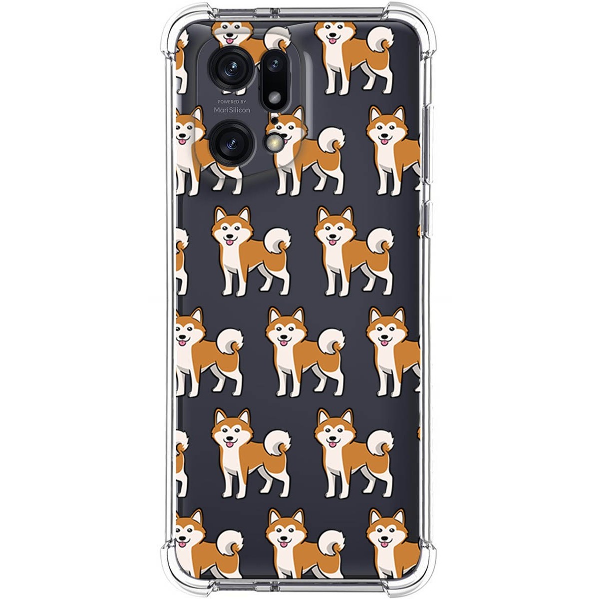 Funda Silicona Antigolpes para Oppo Find X5 Pro 5G diseño Perros 08 Dibujos