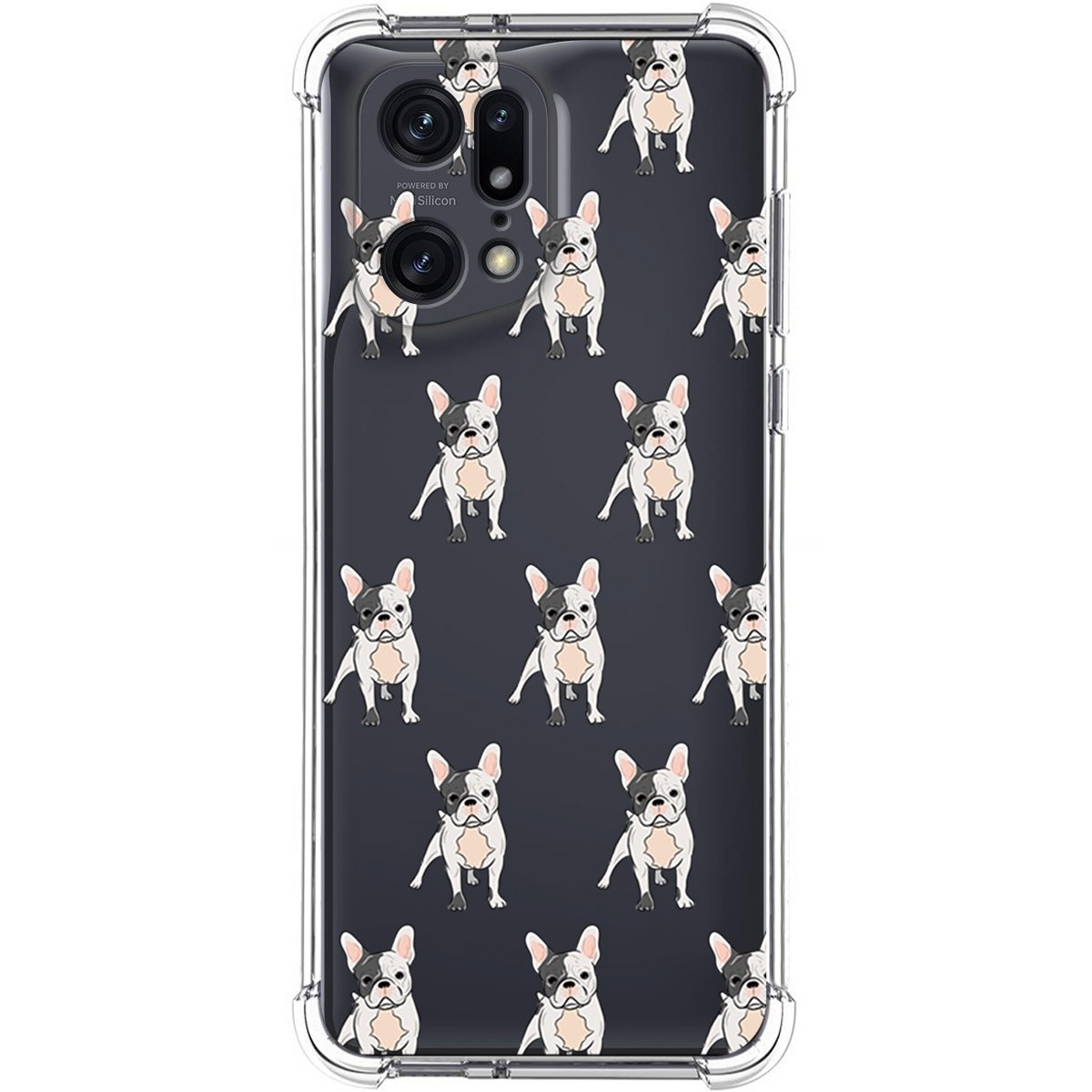 Funda Silicona Antigolpes para Oppo Find X5 Pro 5G diseño Perros 12 Dibujos