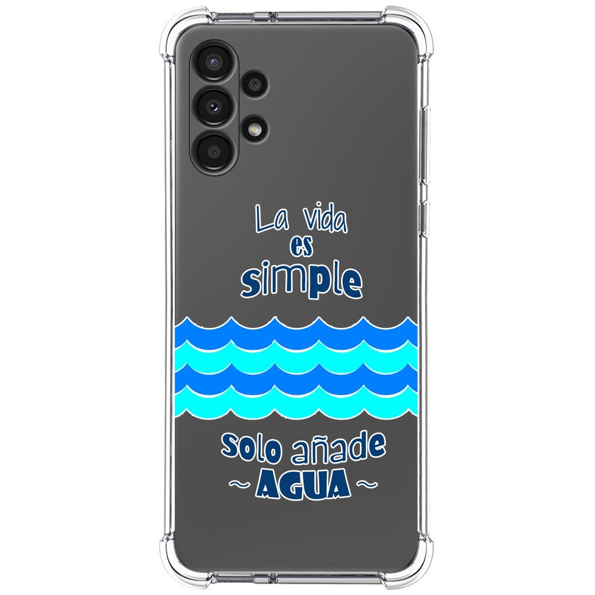 Funda Silicona Antigolpes para Samsung Galaxy A13 4G diseño Agua Dibujos