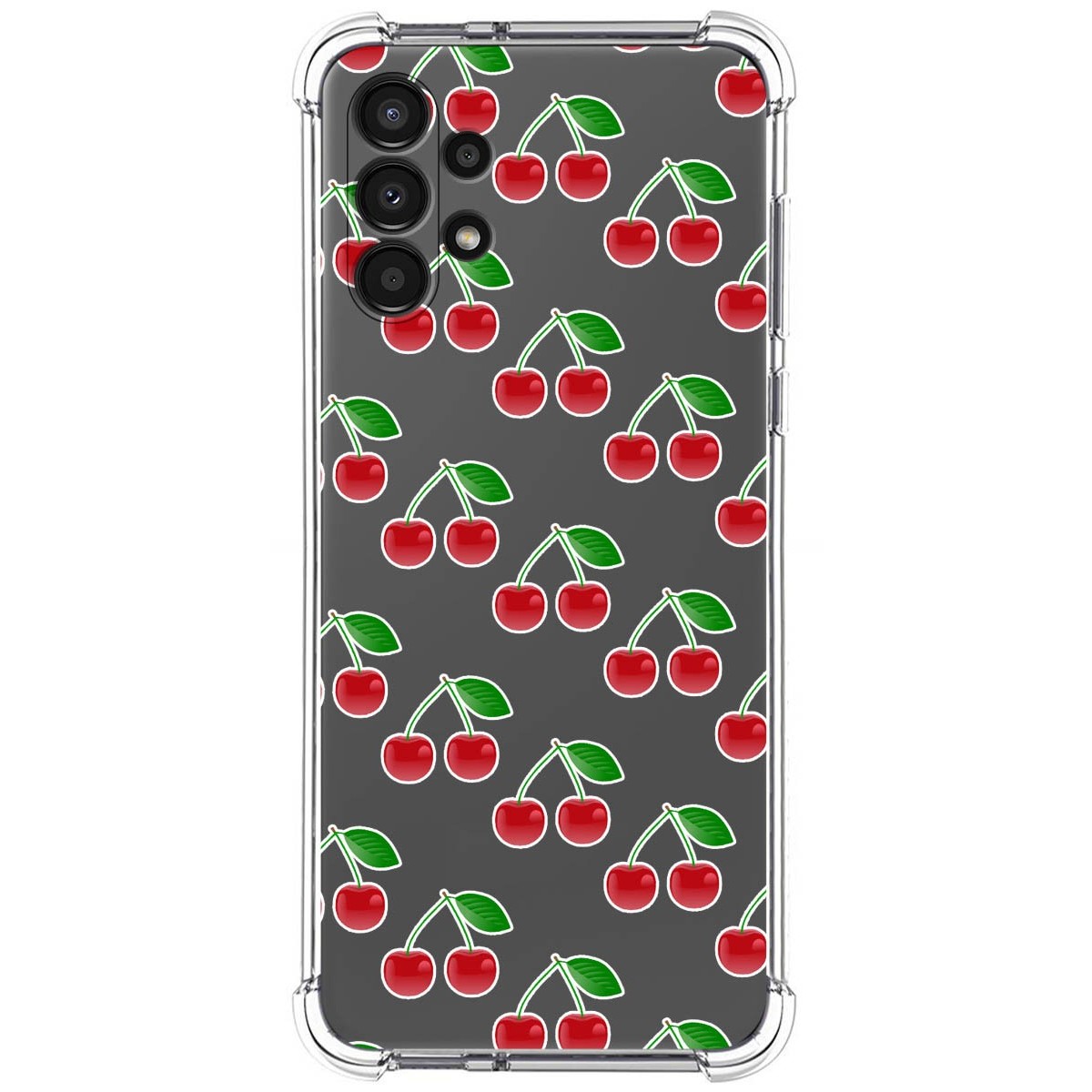 Funda Silicona Antigolpes para Samsung Galaxy A13 4G diseño Cerezas Dibujos