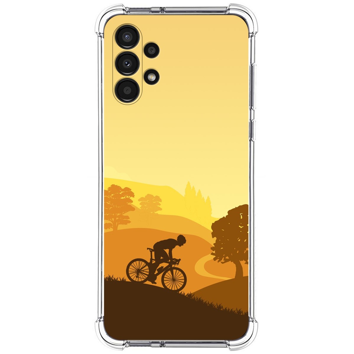 Funda Silicona Antigolpes para Samsung Galaxy A13 4G diseño Ciclista Dibujos