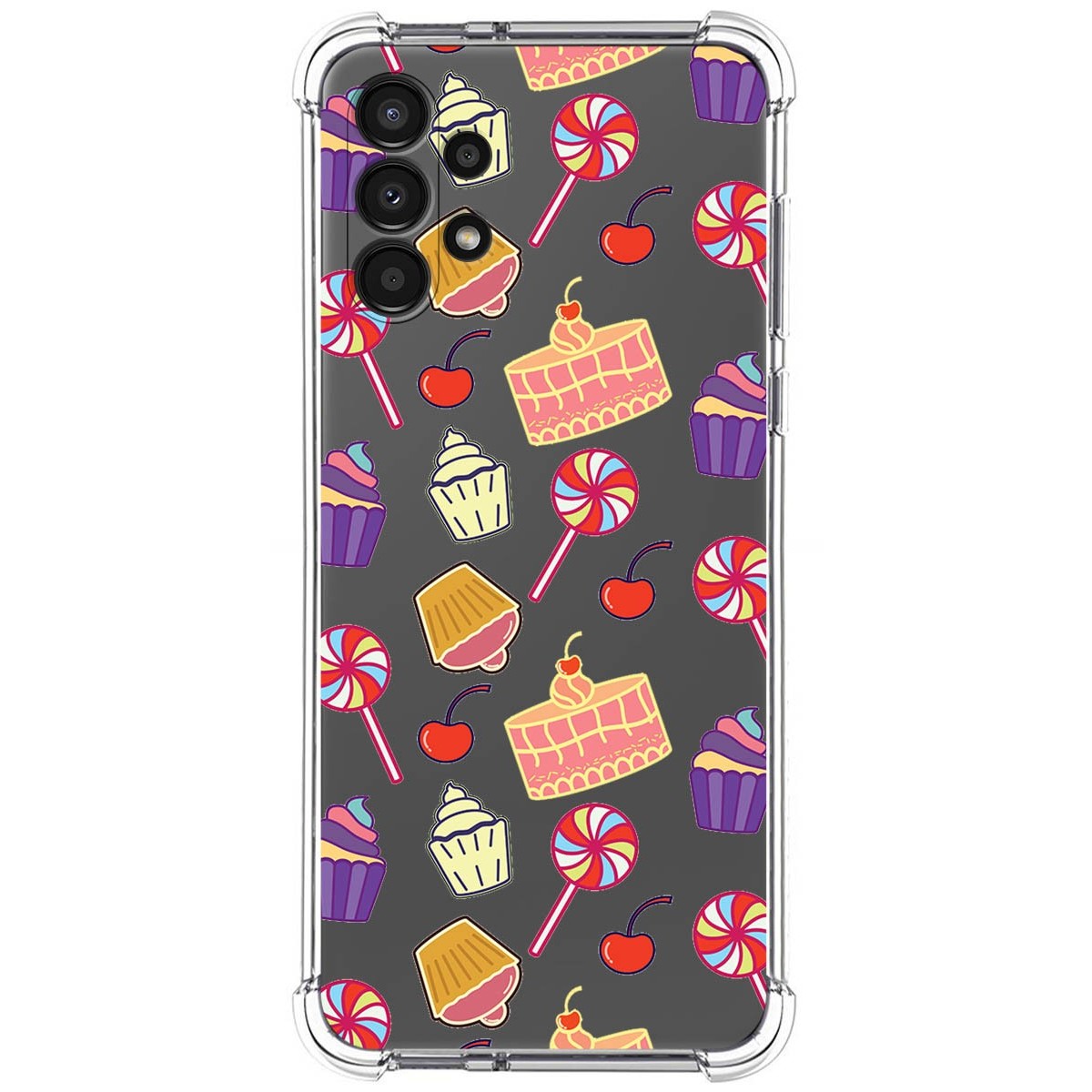 Funda Silicona Antigolpes para Samsung Galaxy A13 4G diseño Dulces 01 Dibujos