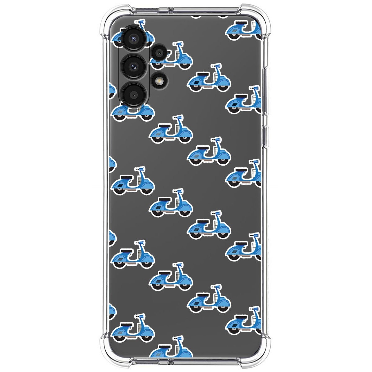 Funda Silicona Antigolpes para Samsung Galaxy A13 4G diseño Scooter Dibujos