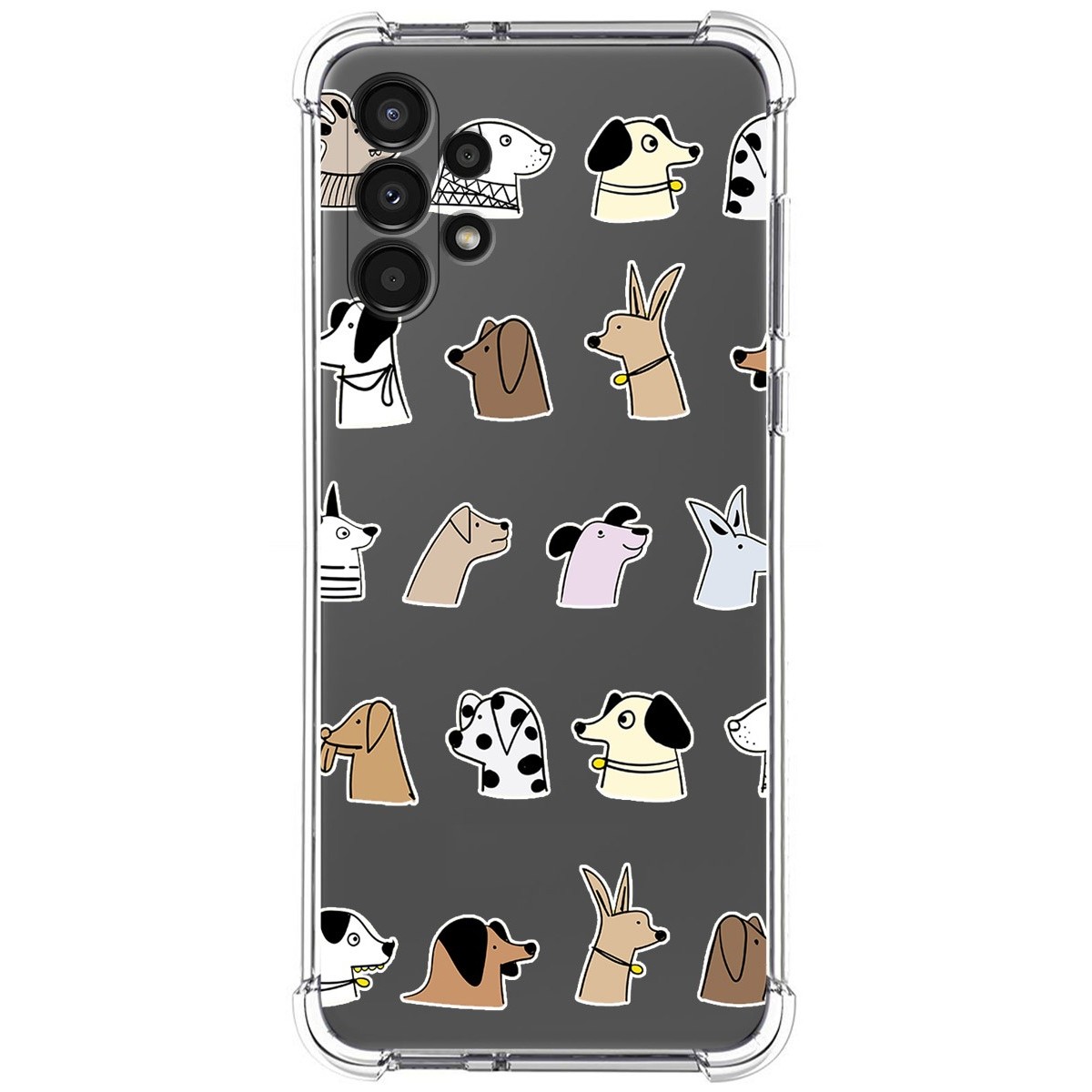 Funda Silicona Antigolpes para Samsung Galaxy A13 4G diseño Perros Dibujos