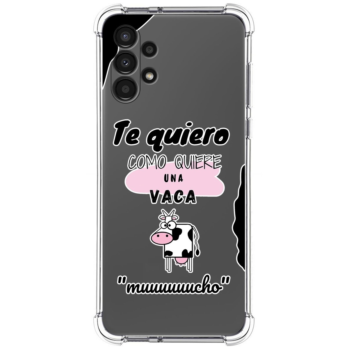 Funda Silicona Antigolpes para Samsung Galaxy A13 4G diseño Vaca Dibujos